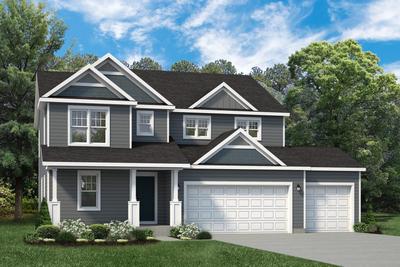 Country Cottage with 3 Car - Walkout