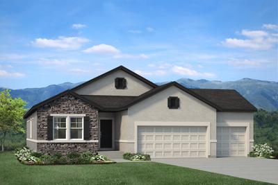 Appaloosa II-231 Elevation F w/ Optional 3-Car Garage - Preview