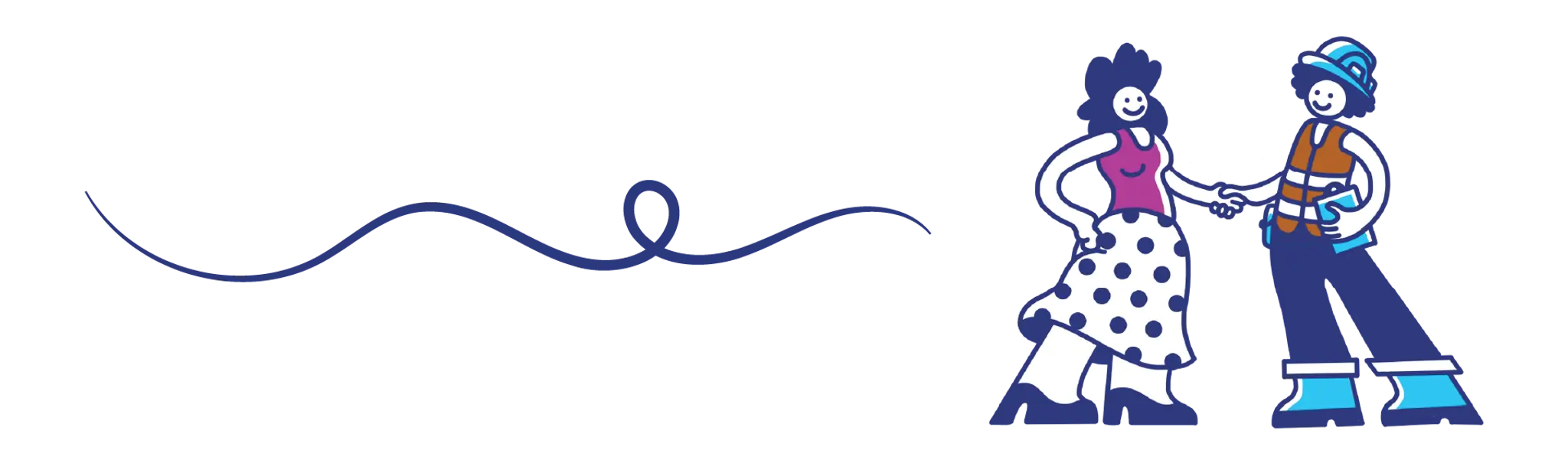 Drawing of new homebuyer at pre-construction meeting