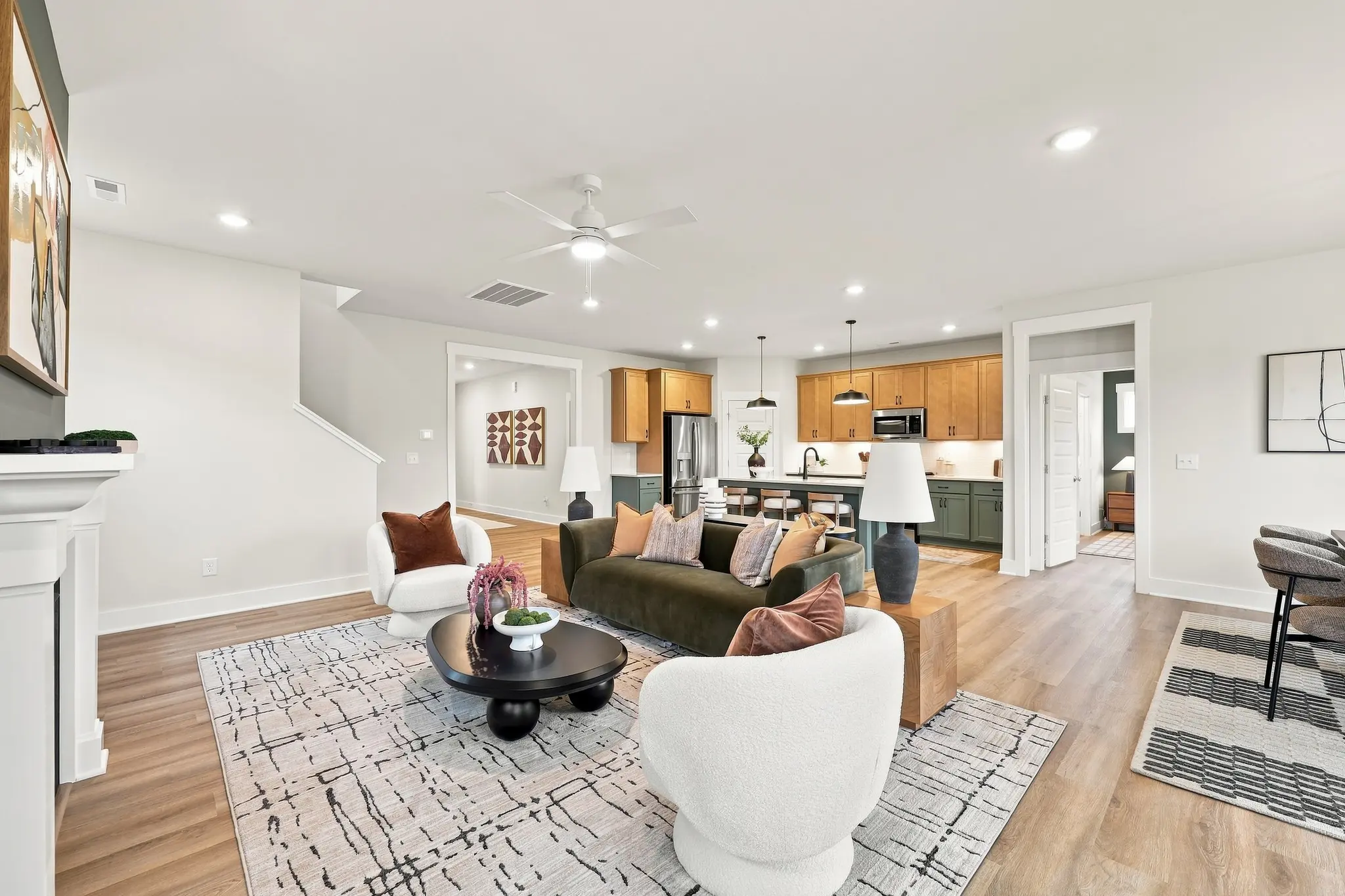Family Room to Kitchen 