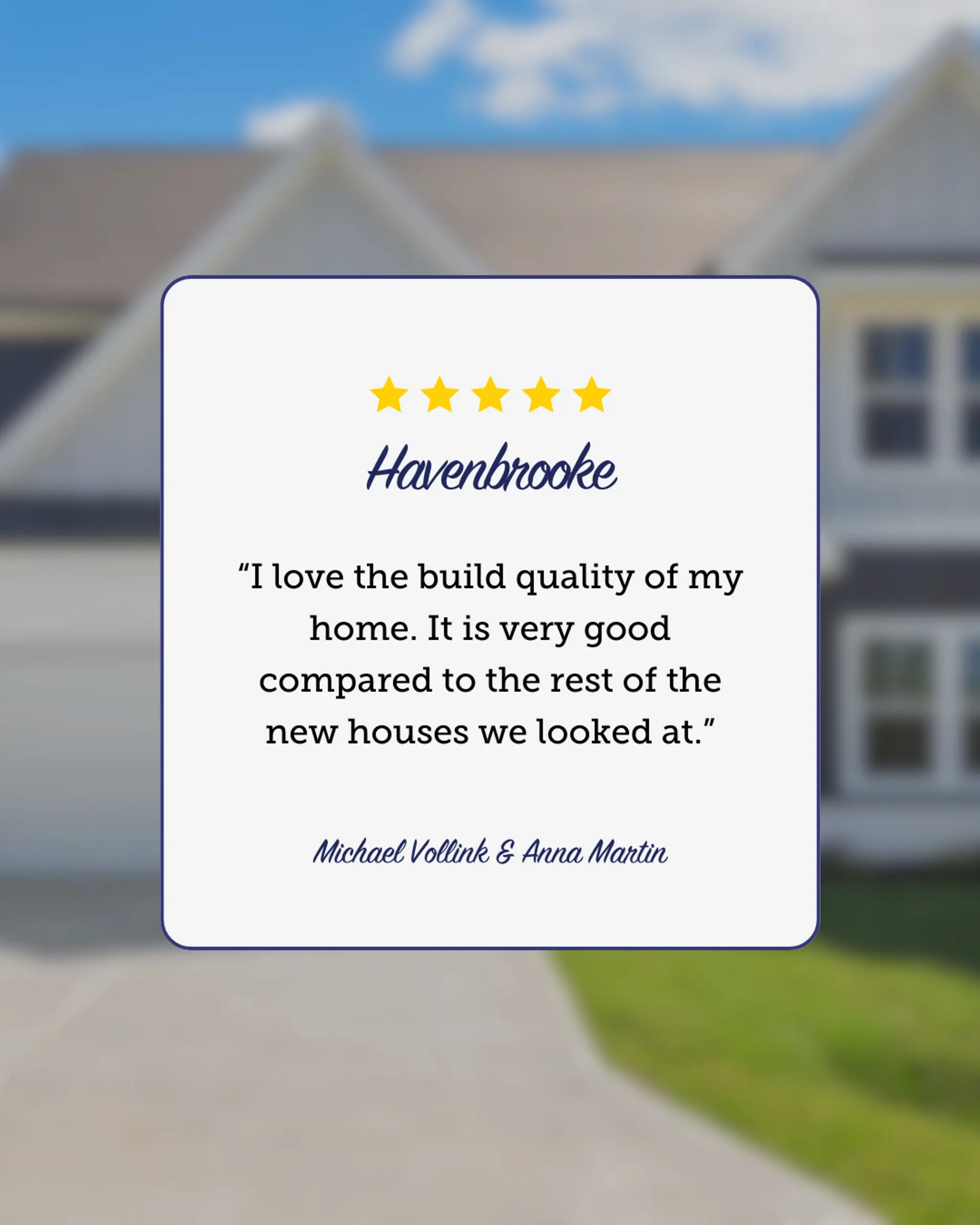 Testimonial: Michael & Anna | Havenbrooke