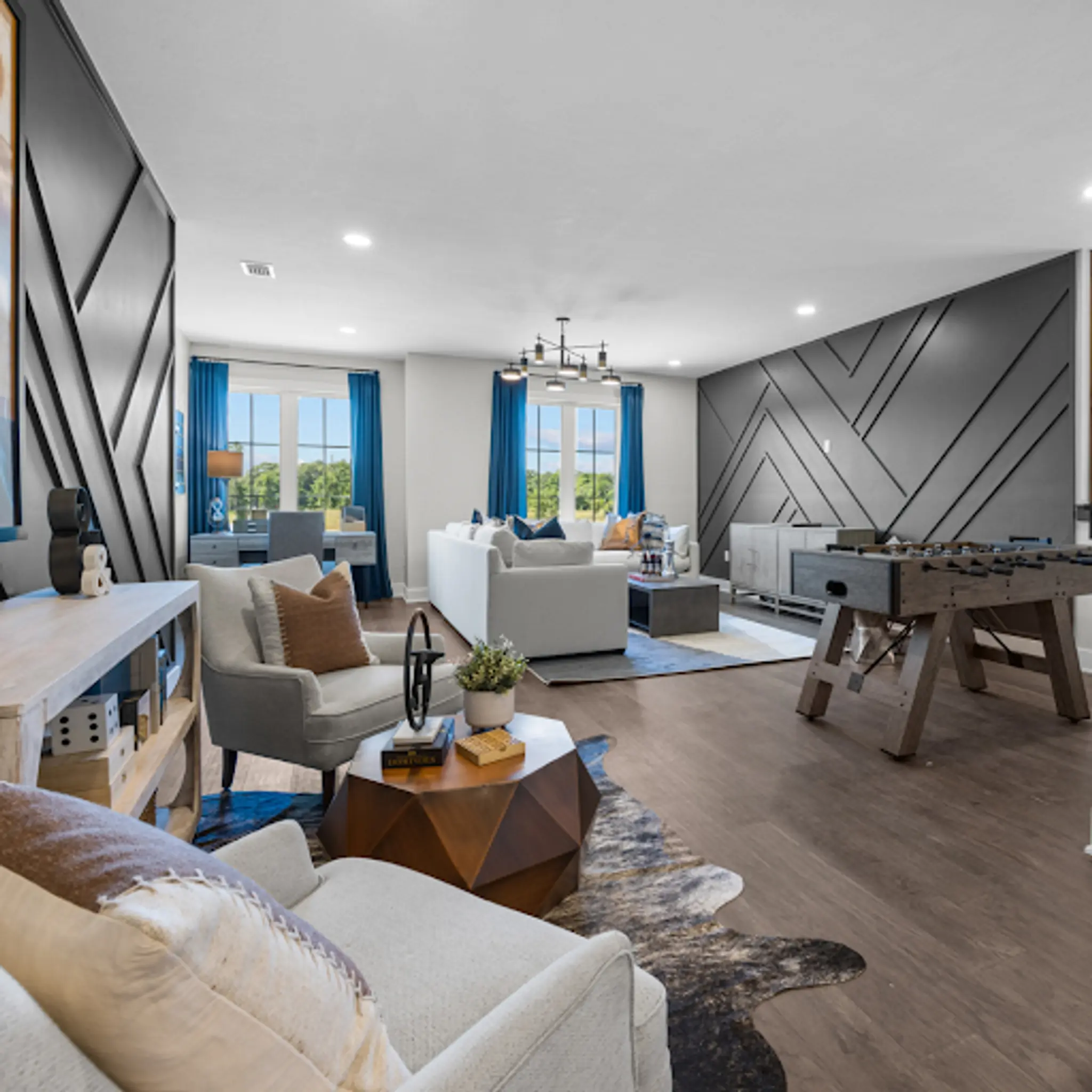 Blog post image: Living room with accent wall