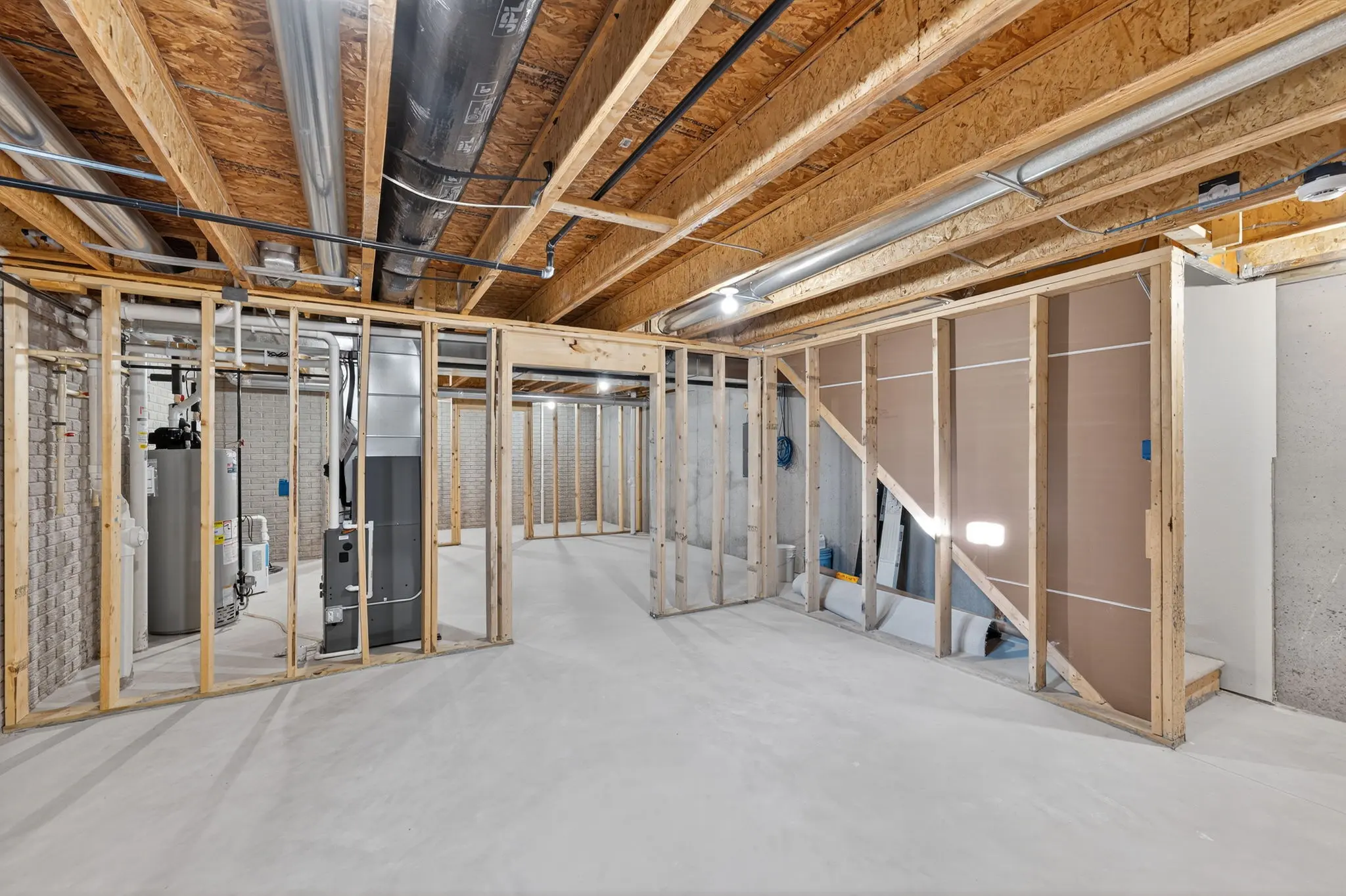 Unfinished basement 