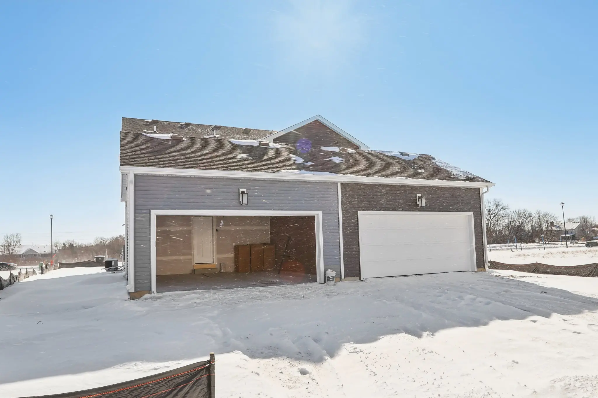 Rear Load 2 car garage 