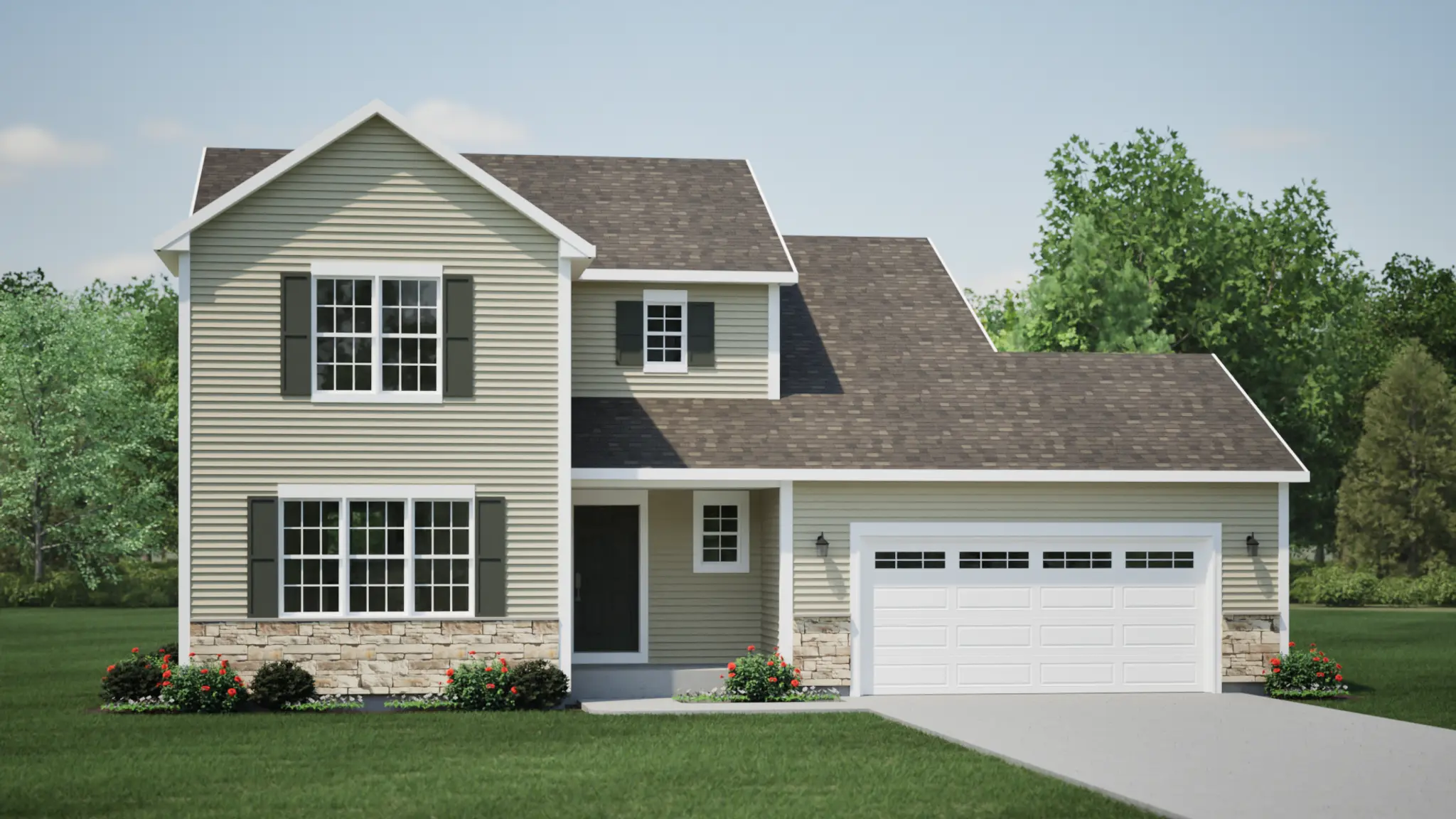 The Dover- Classic Elevation
