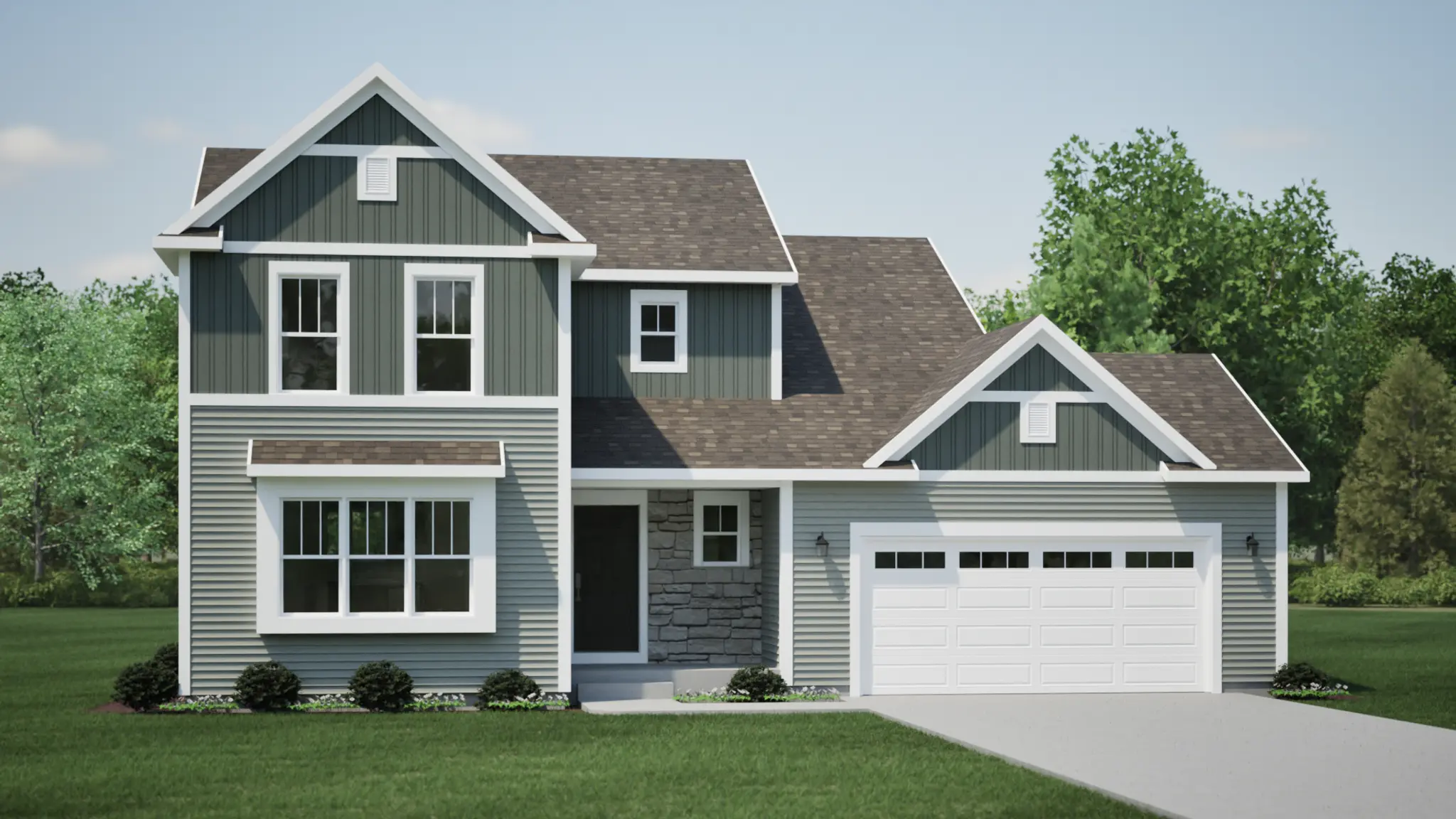 The Dover- Craftsman Elevation
