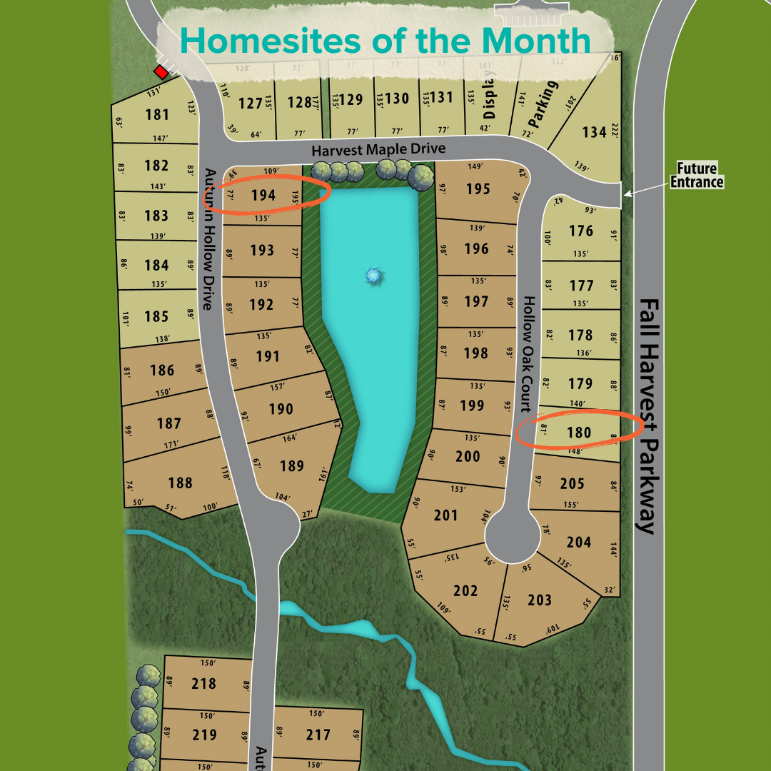 Save Up to $37,000 on Select Homesites This October promotion