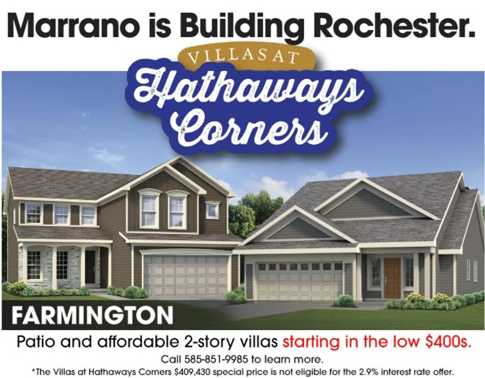 Thumbnail: Villas at Hathaways Corners — Homes Starting in the Low $400,000s