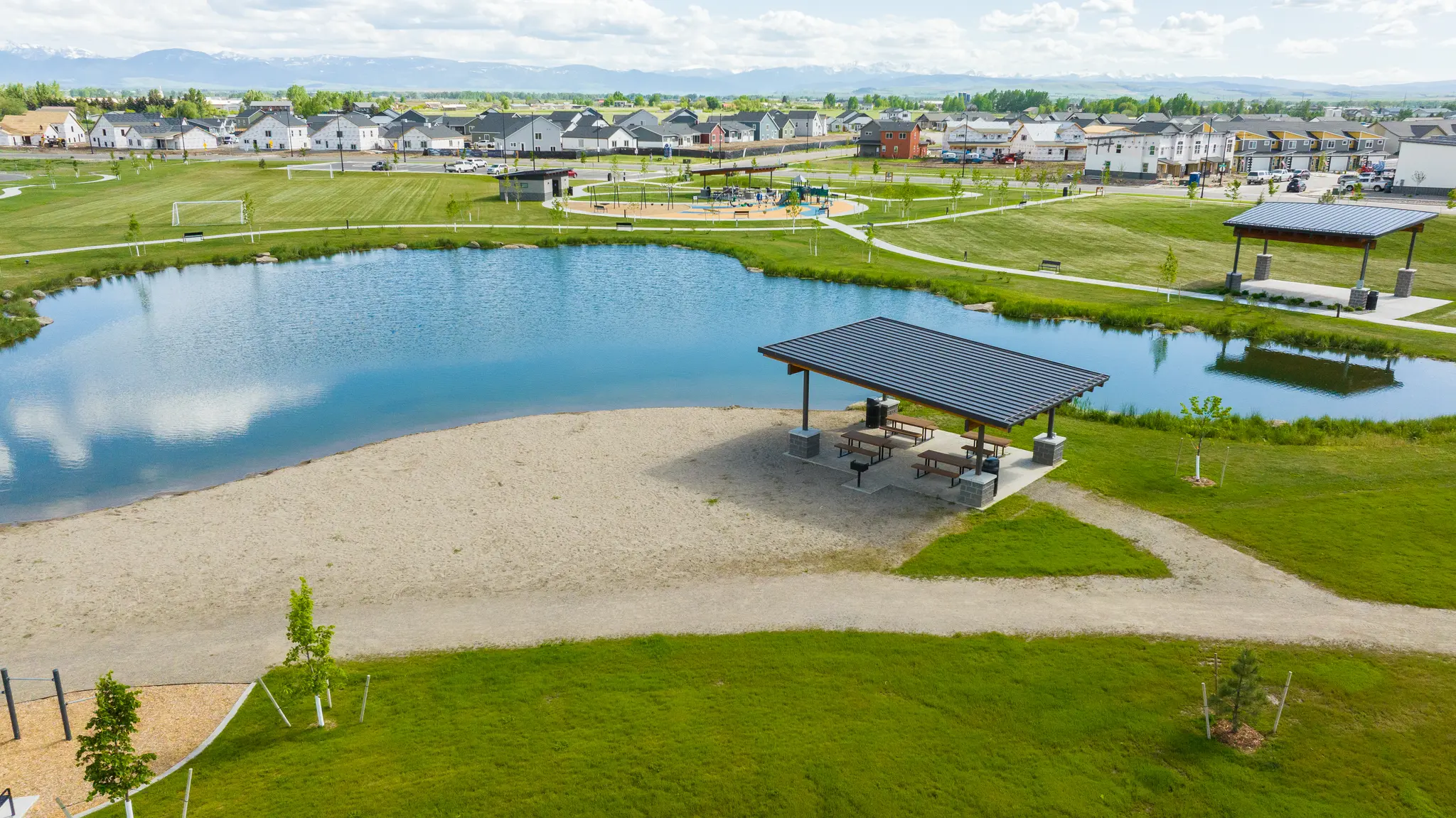 Pond with Beach Amenity