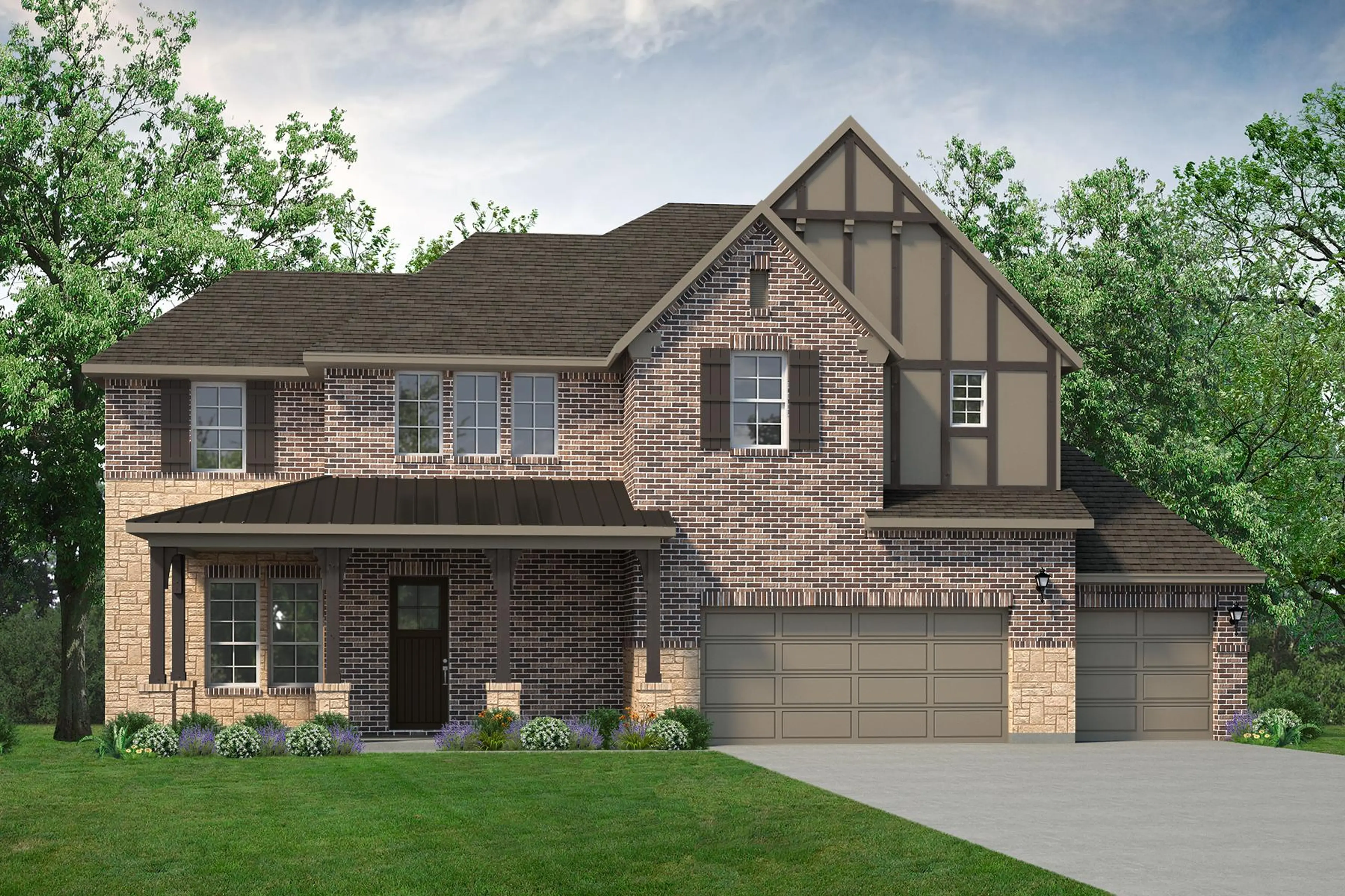 C w/ 3 Car Garage