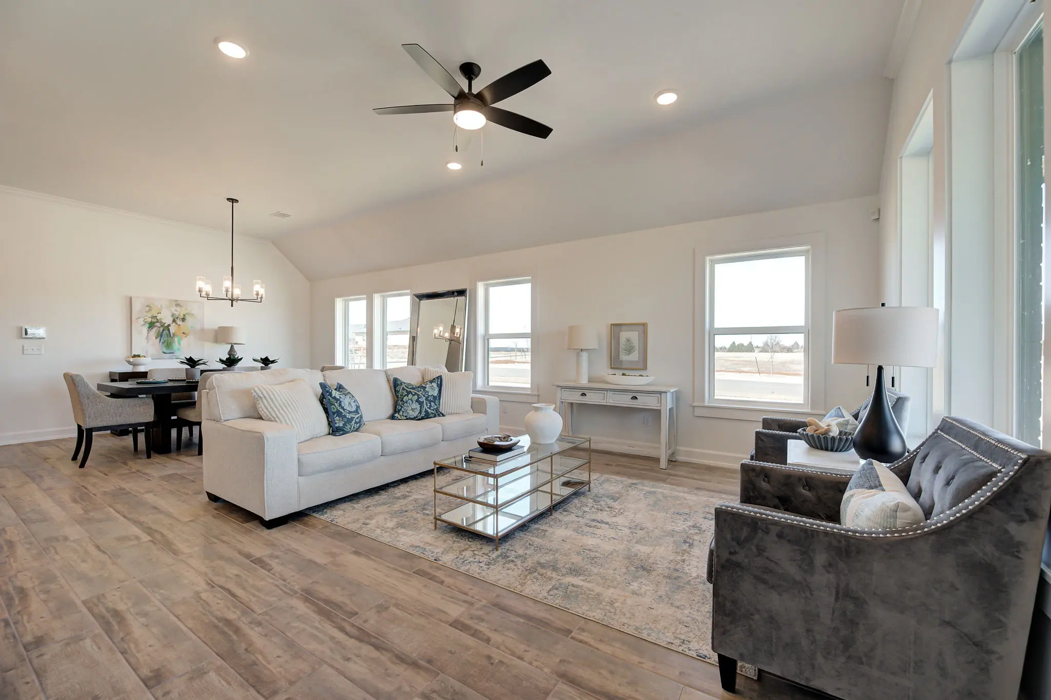 Example of Staged Boston floor plan - Features and Finishes may vary based on product availability