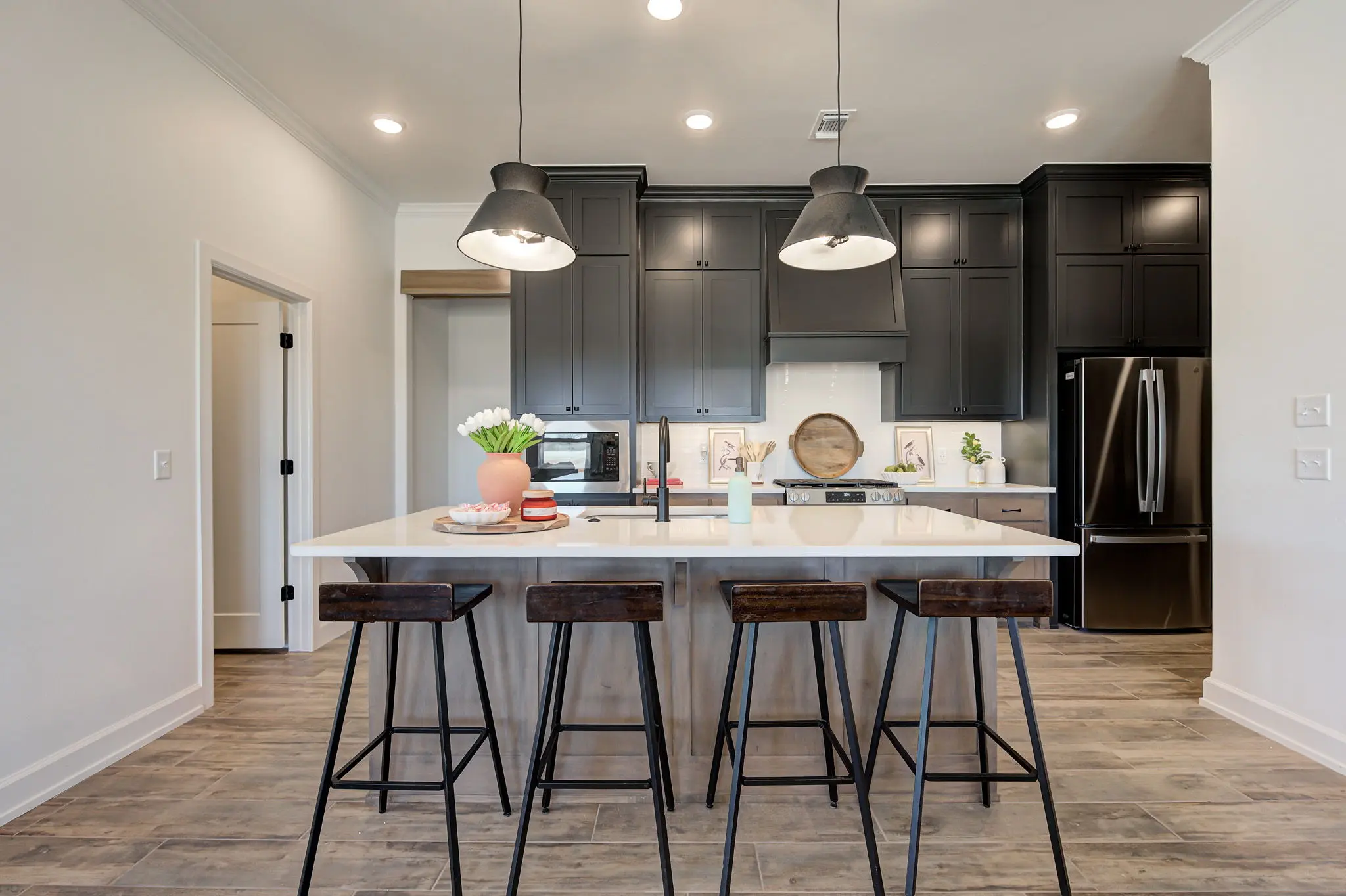 Example of Staged Boston floor plan - Features and Finishes may vary based on product availability