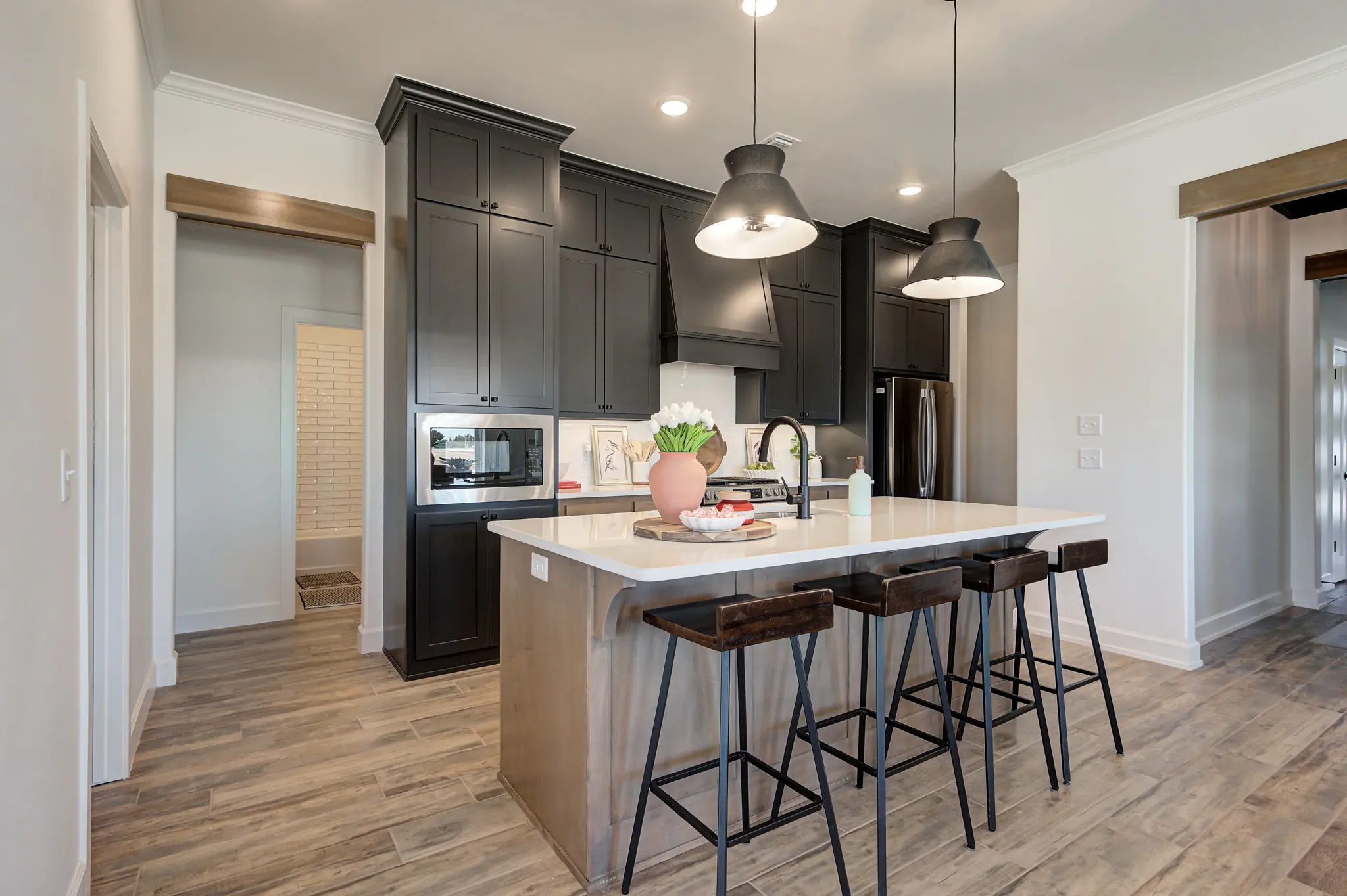 Example of Staged Boston floor plan - Features and Finishes may vary based on product availability