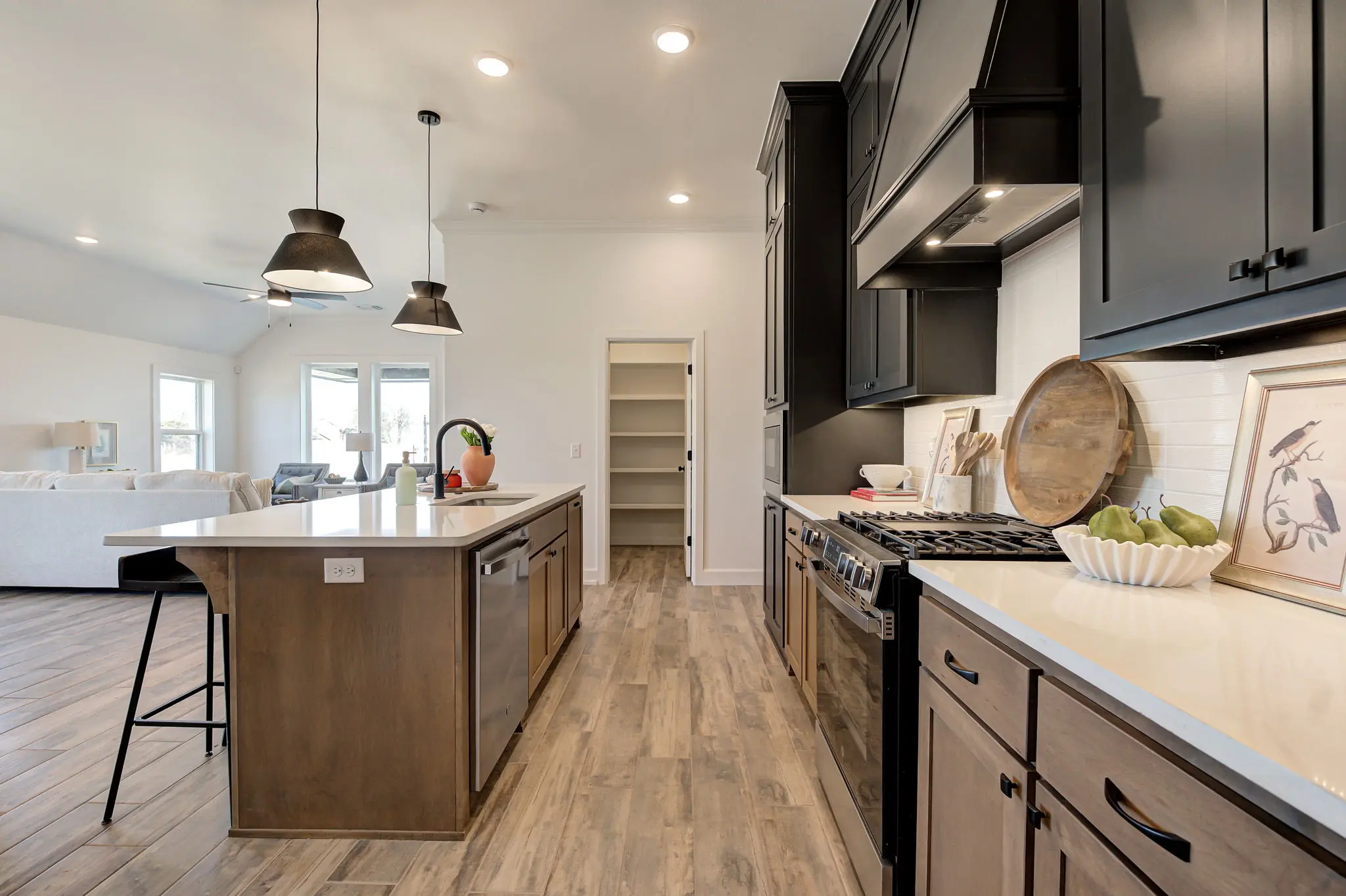 Example of Staged Boston floor plan - Features and Finishes may vary based on product availability