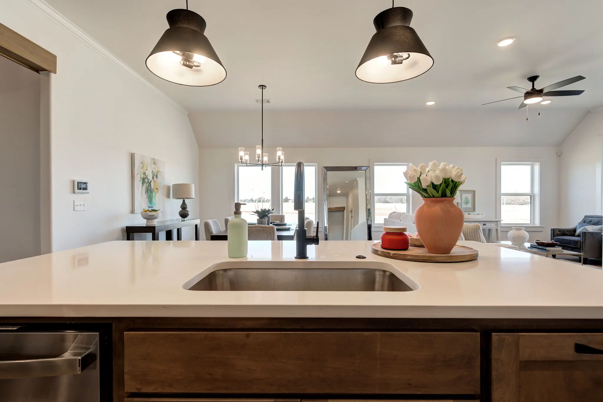 Example of Staged Boston floor plan - Features and Finishes may vary based on product availability
