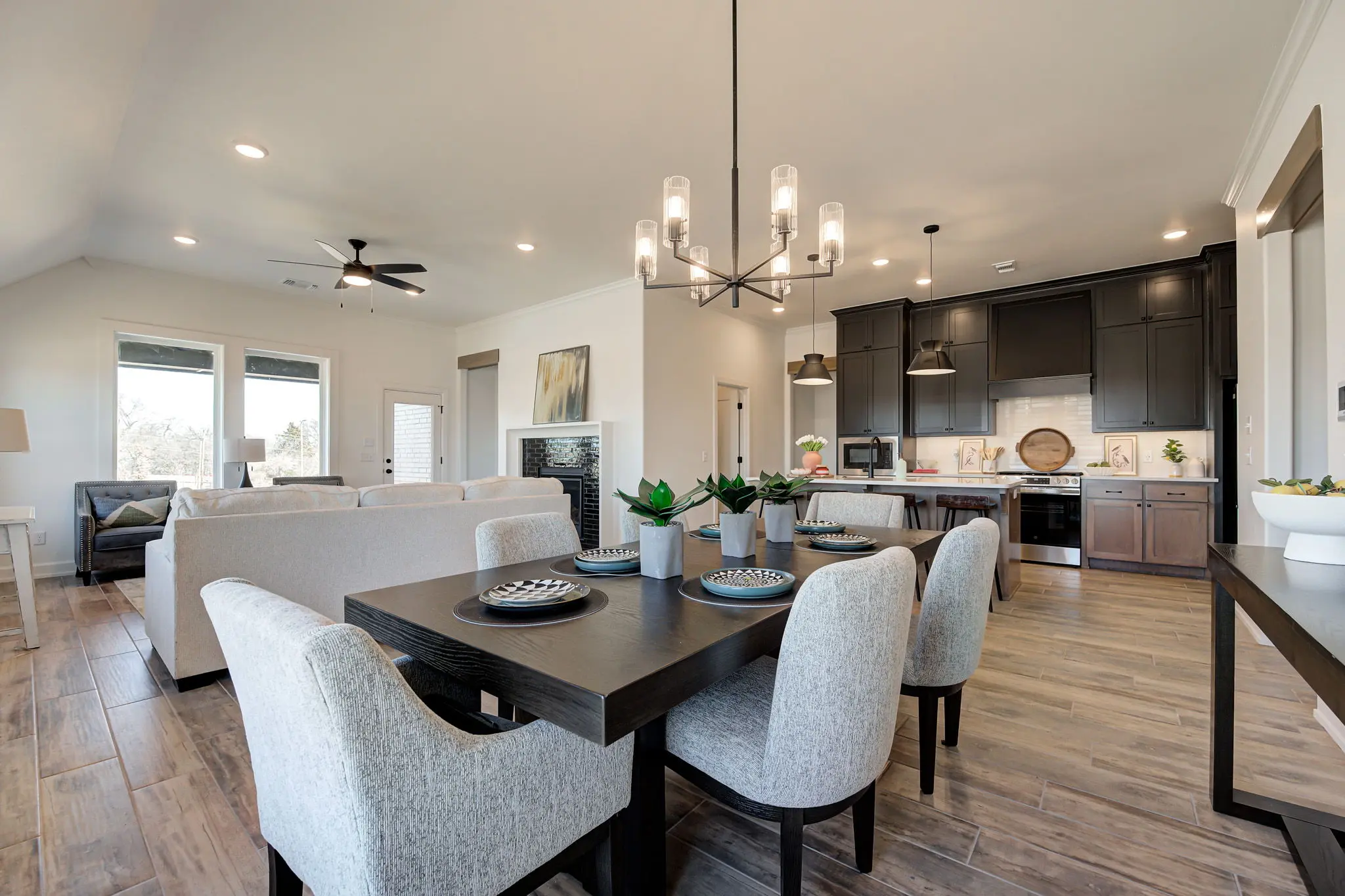 Example of Staged Boston floor plan - Features and Finishes may vary based on product availability