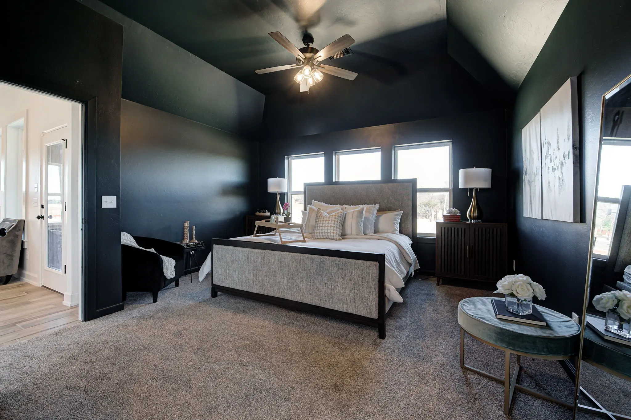Example of Staged Boston floor plan - Features and Finishes may vary based on product availability