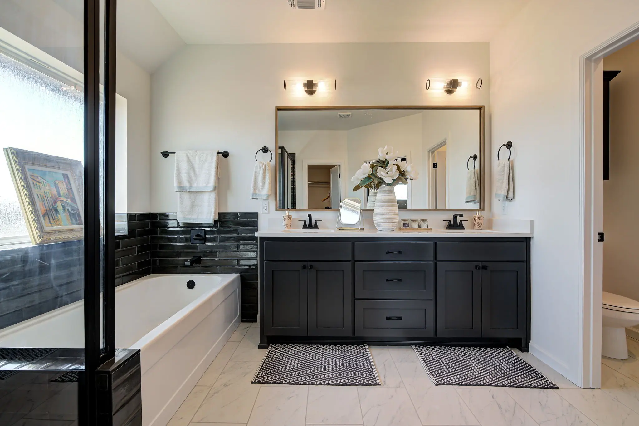 Example of Staged Boston floor plan - Features and Finishes may vary based on product availability