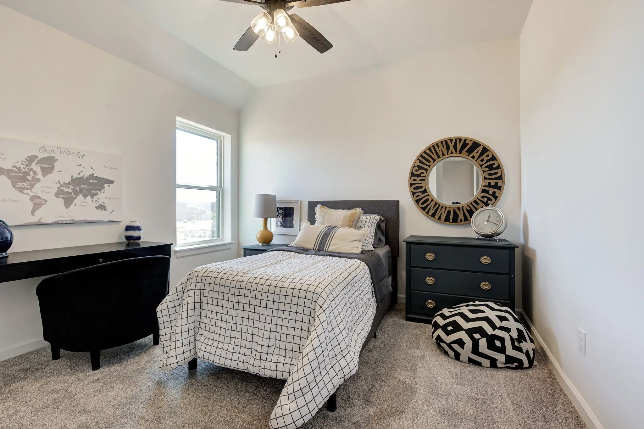 Example of Staged Boston floor plan - Features and Finishes may vary based on product availability