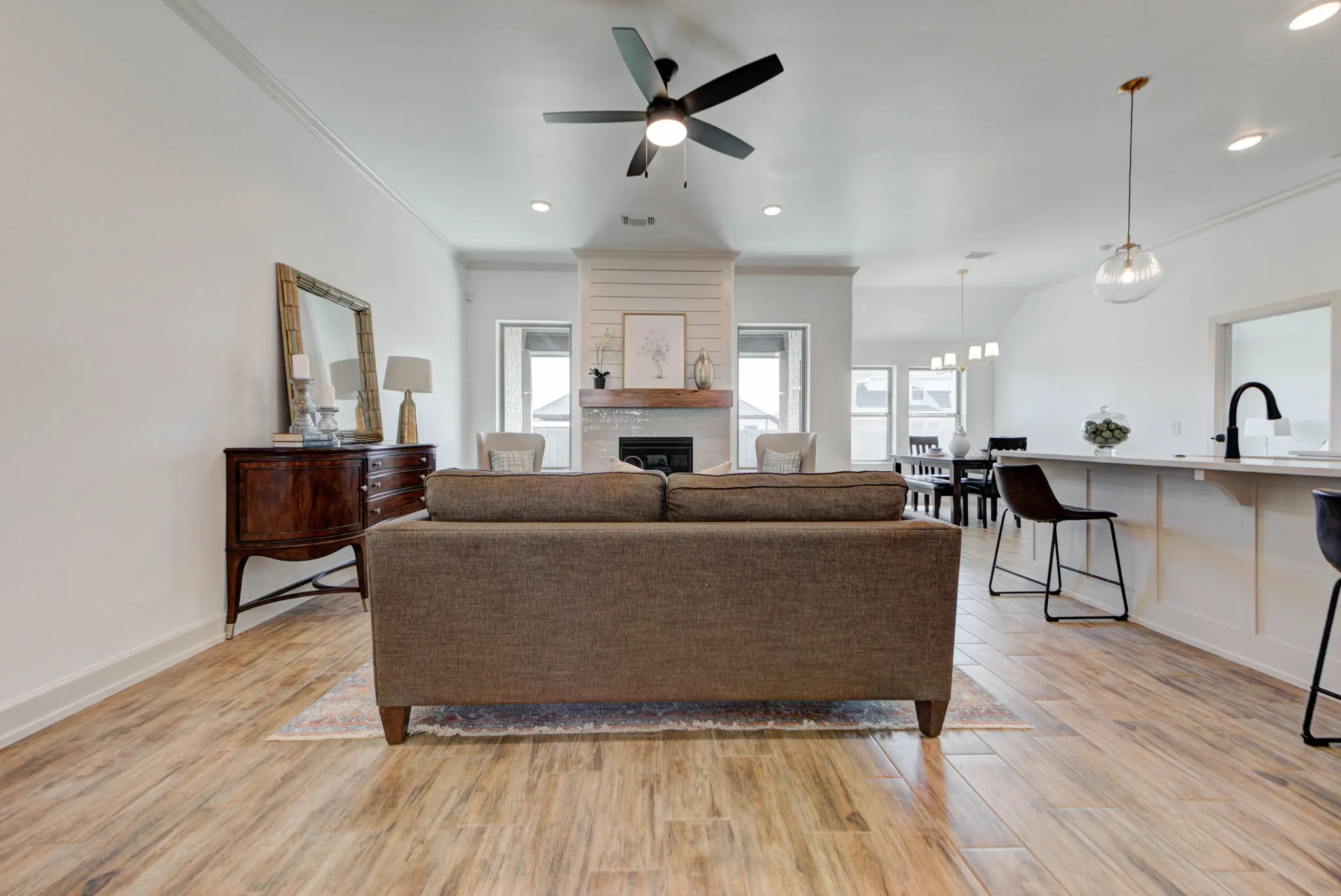 Example of staged Cherry Island floor plan - Features and Finishes may vary based on product availability