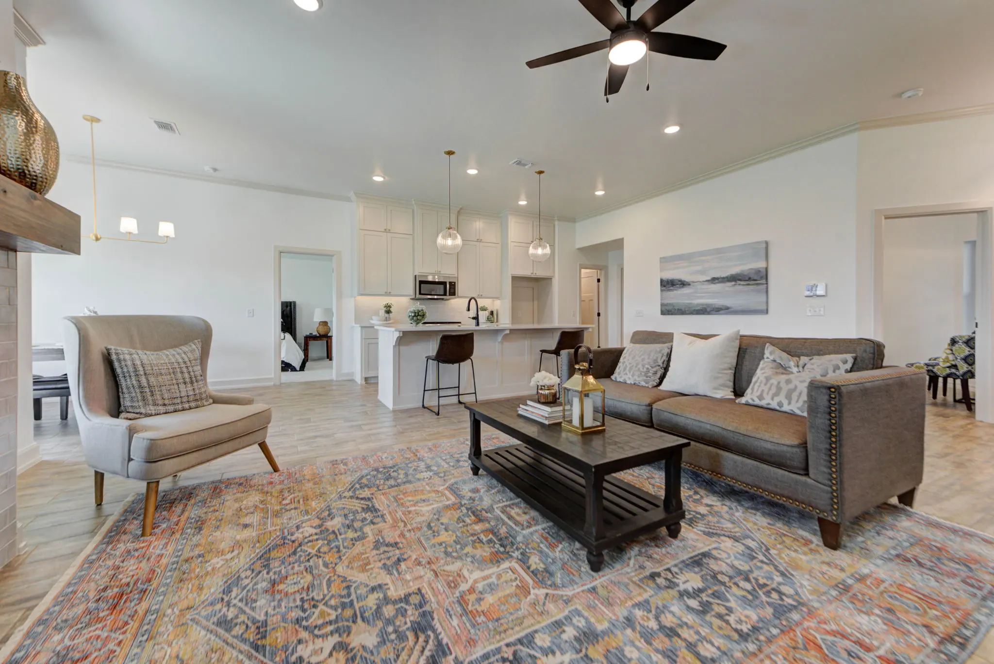 Example of staged Cherry Island floor plan - Features and Finishes may vary based on product availability