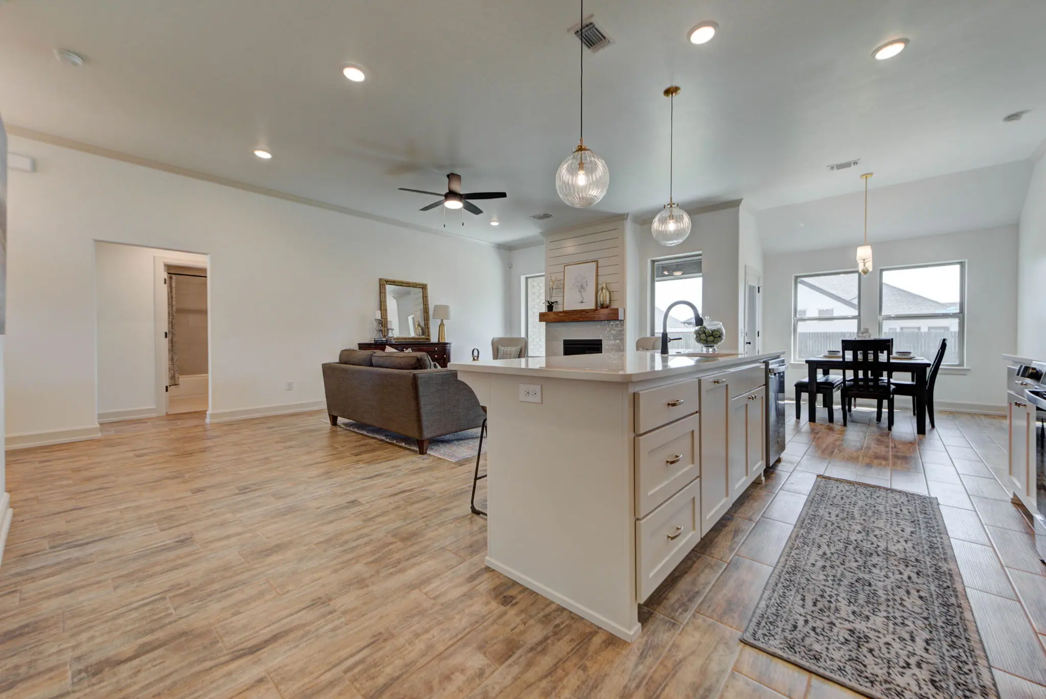 Example of staged Cherry Island floor plan - Features and Finishes may vary based on product availability