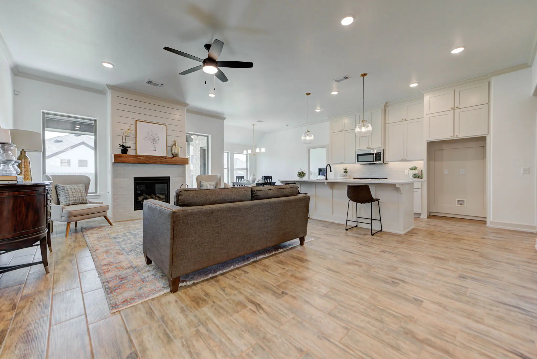 Example of staged Cherry Island floor plan - Features and Finishes may vary based on product availability