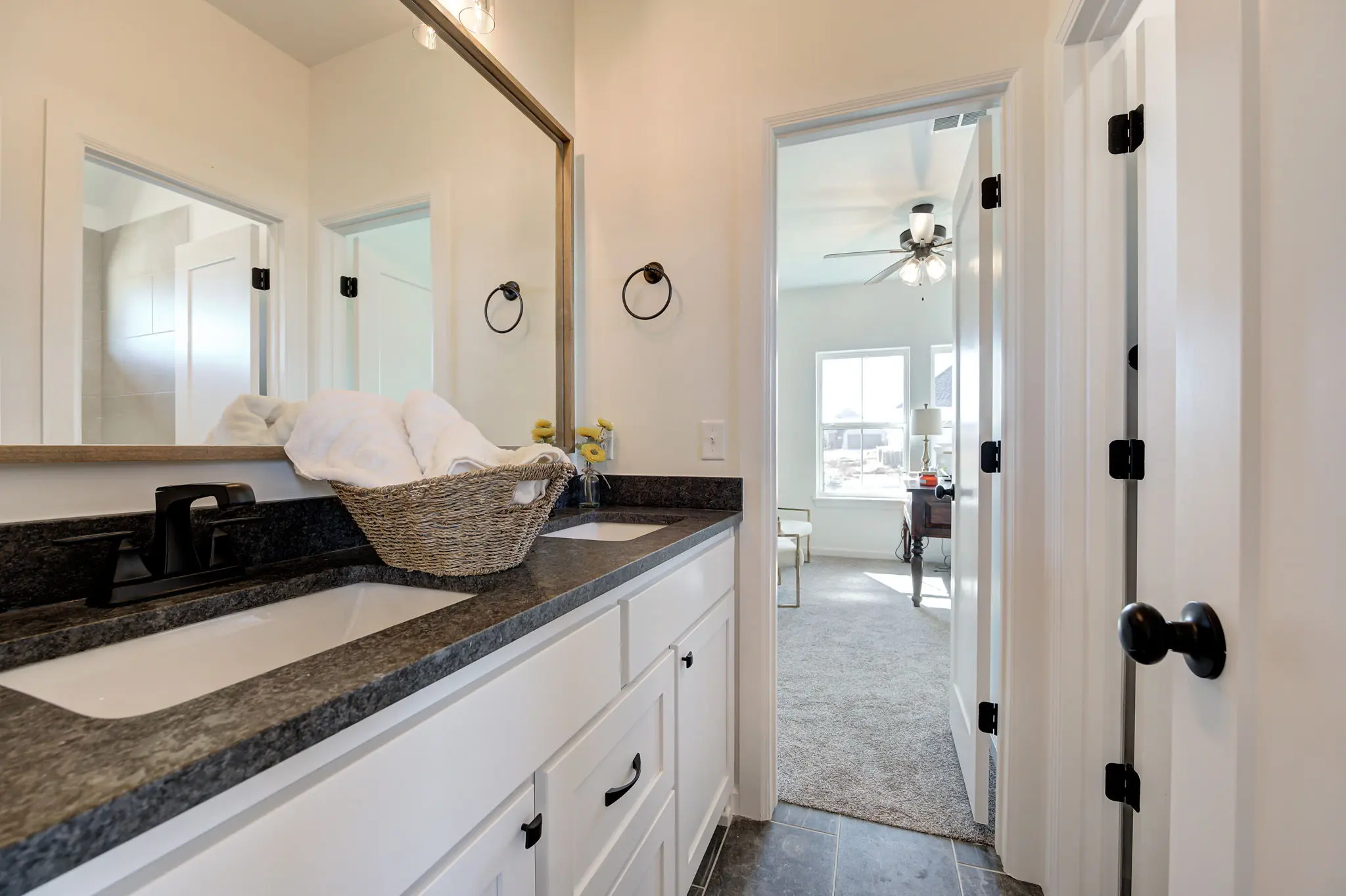 Example of Staged Boston floor plan - Features and Finishes may vary based on product availability