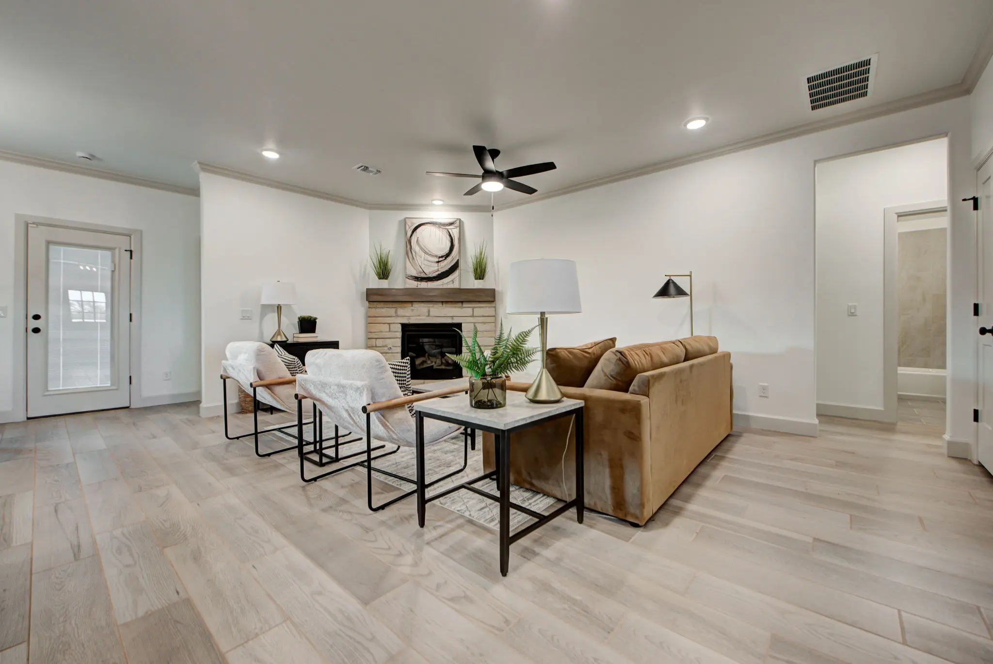Example of staged Derby floor plan - Features and Finishes may vary based on product availability