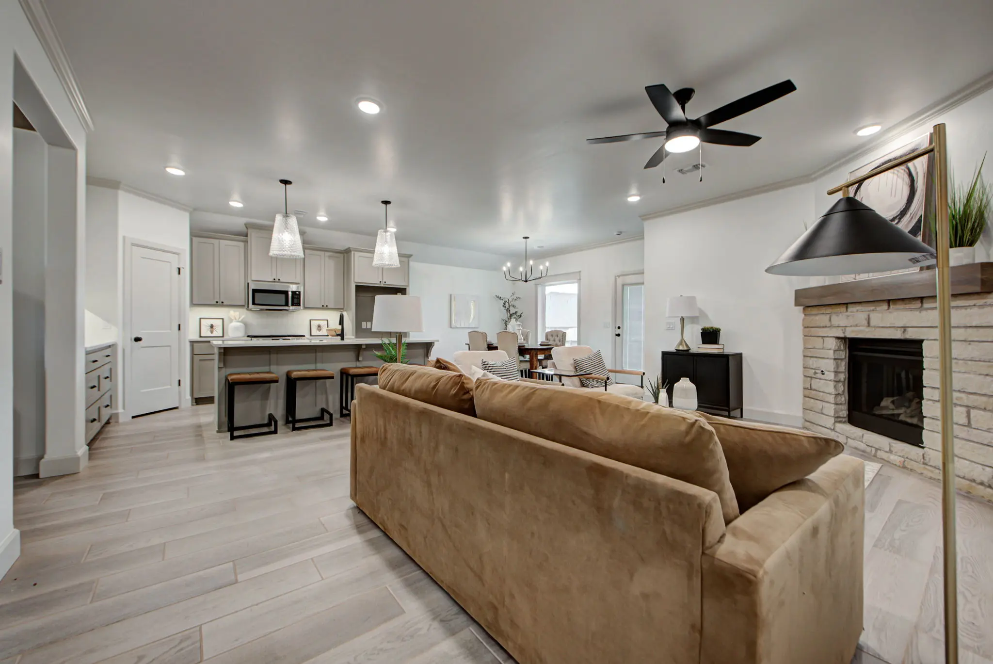 Example of staged Derby floor plan - Features and Finishes may vary based on product availability