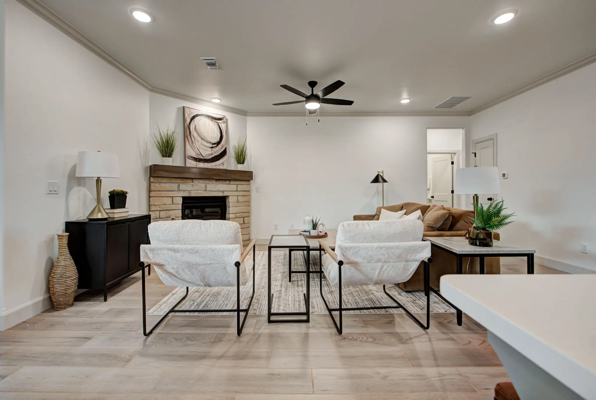 Example of staged Derby floor plan - Features and Finishes may vary based on product availability