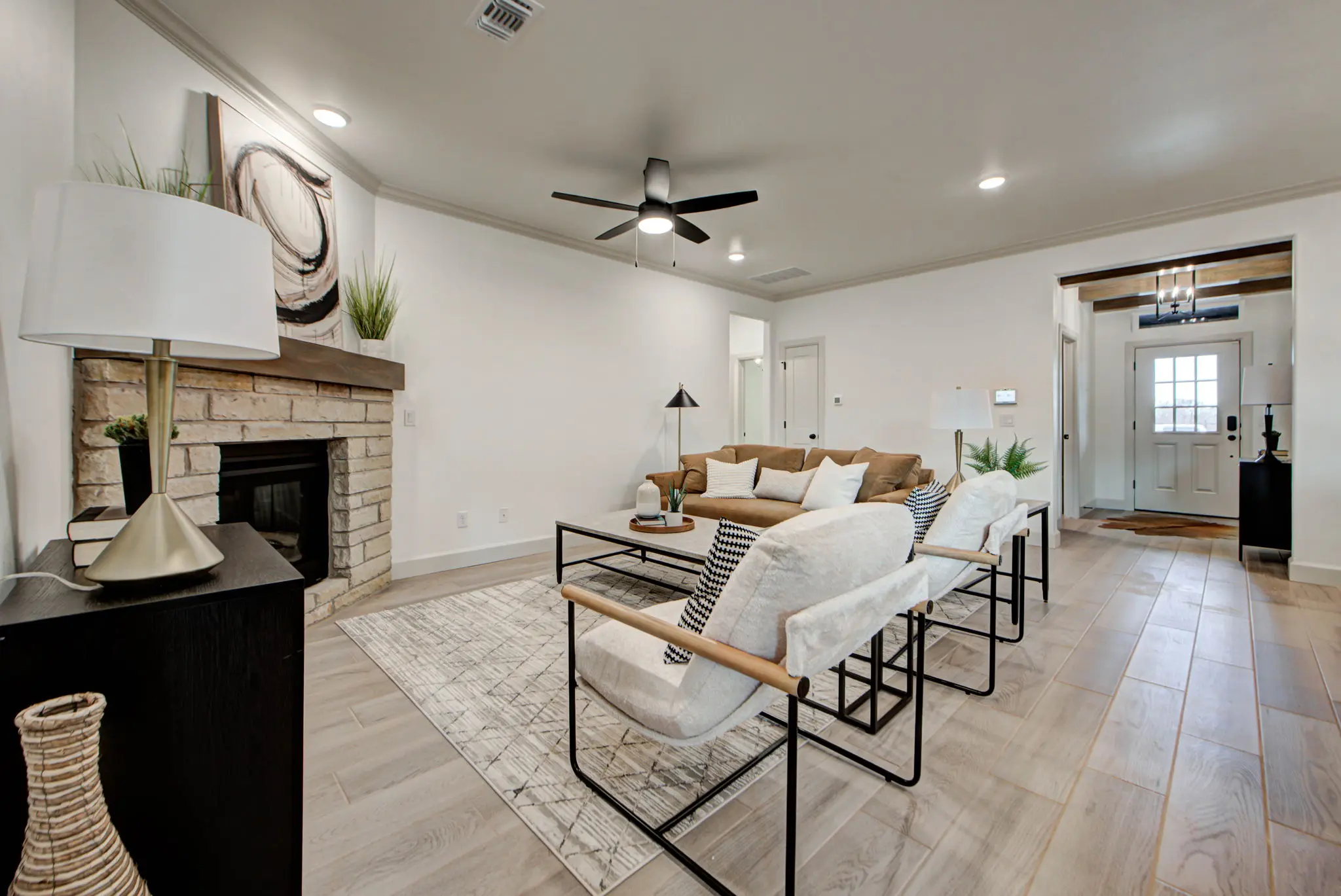 Example of staged Derby floor plan - Features and Finishes may vary based on product availability