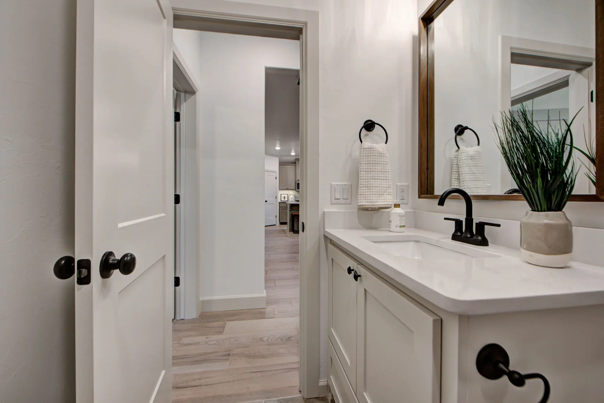 Example of staged Derby floor plan - Features and Finishes may vary based on product availability