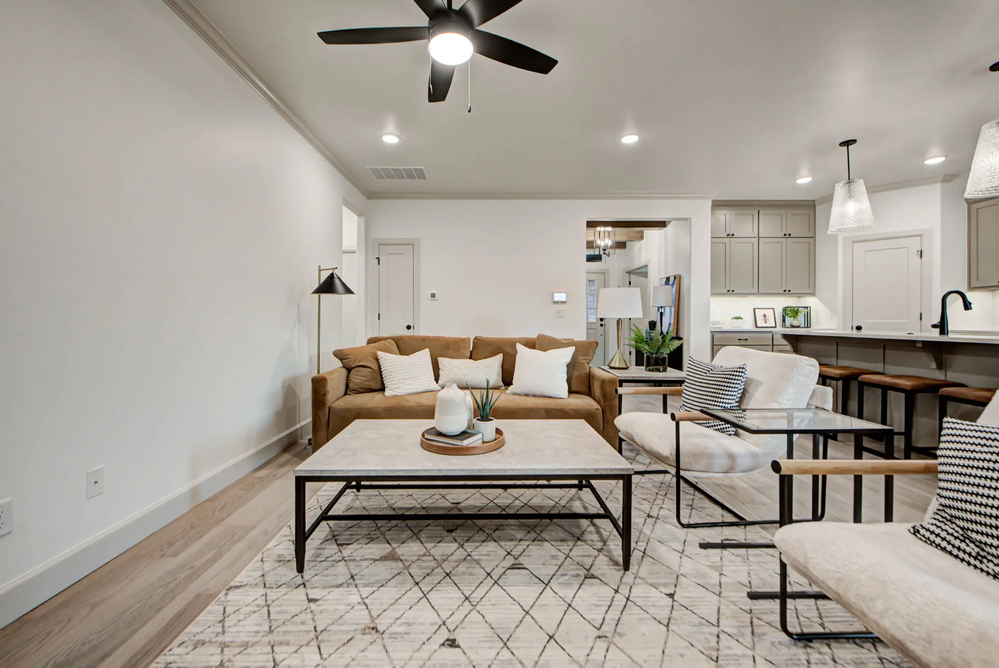 Example of staged Derby floor plan - Features and Finishes may vary based on product availability