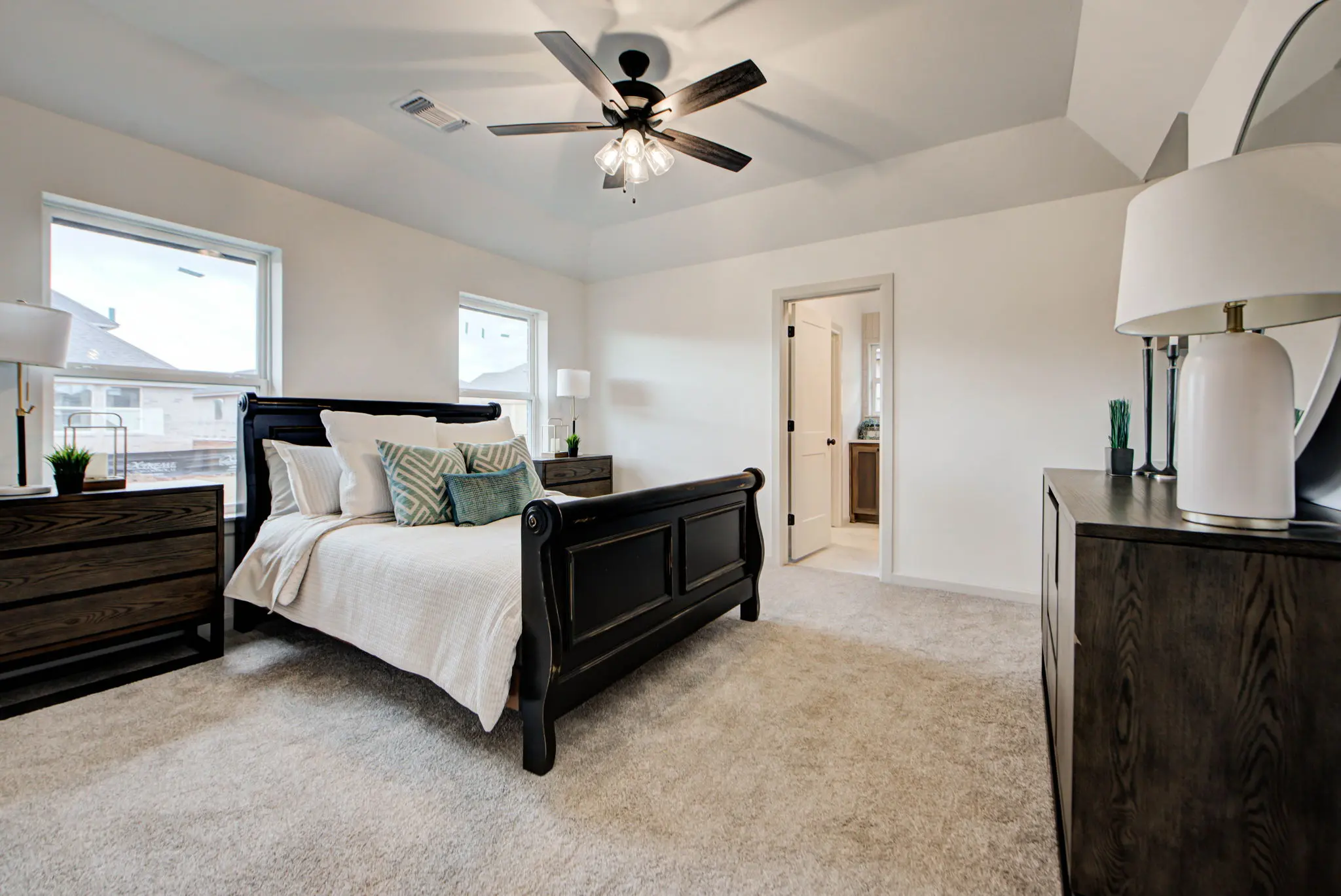 Example of staged Derby floor plan - Features and Finishes may vary based on product availability