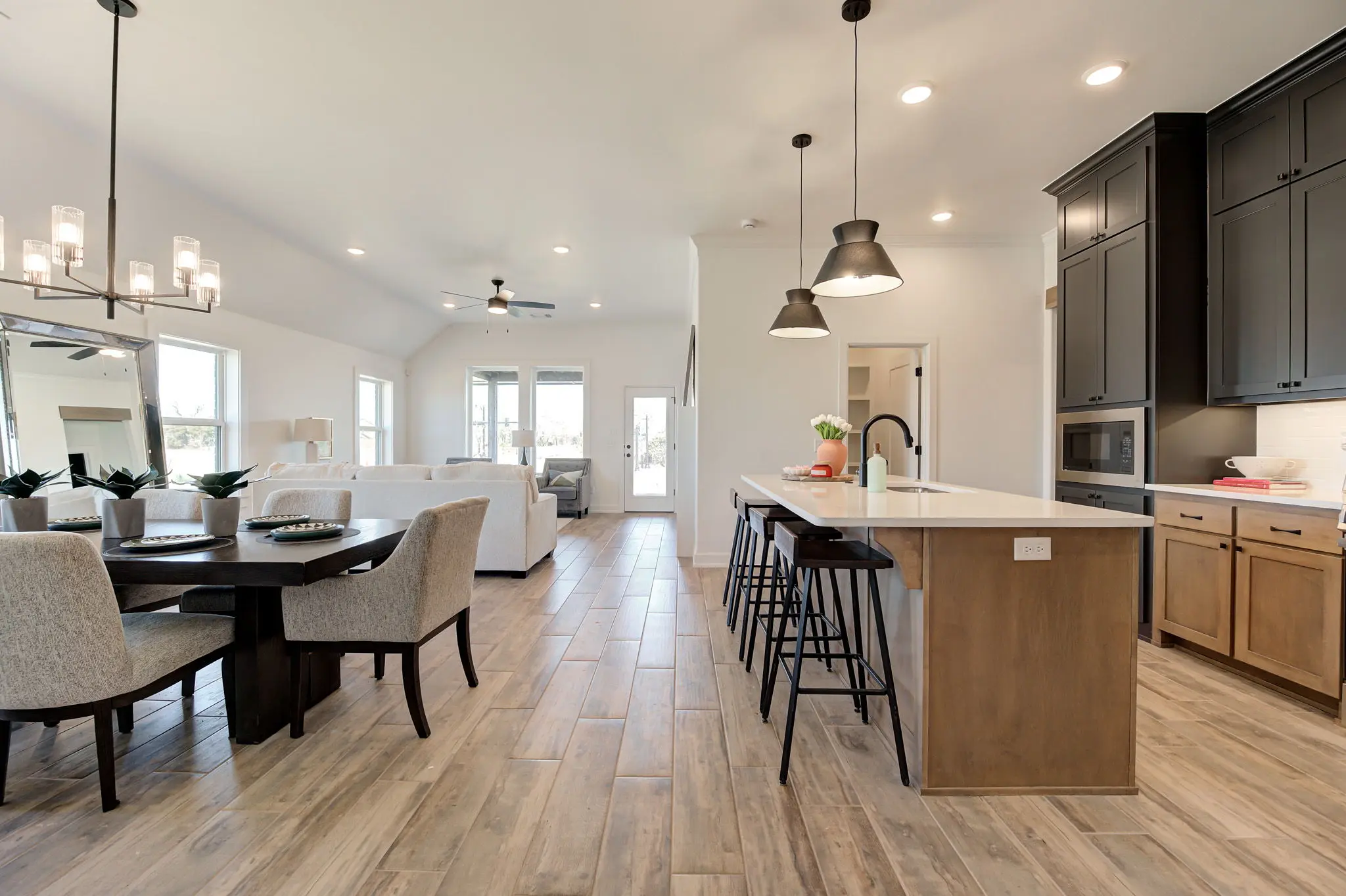 Example of Staged Boston floor plan - Features and Finishes may vary based on product availability