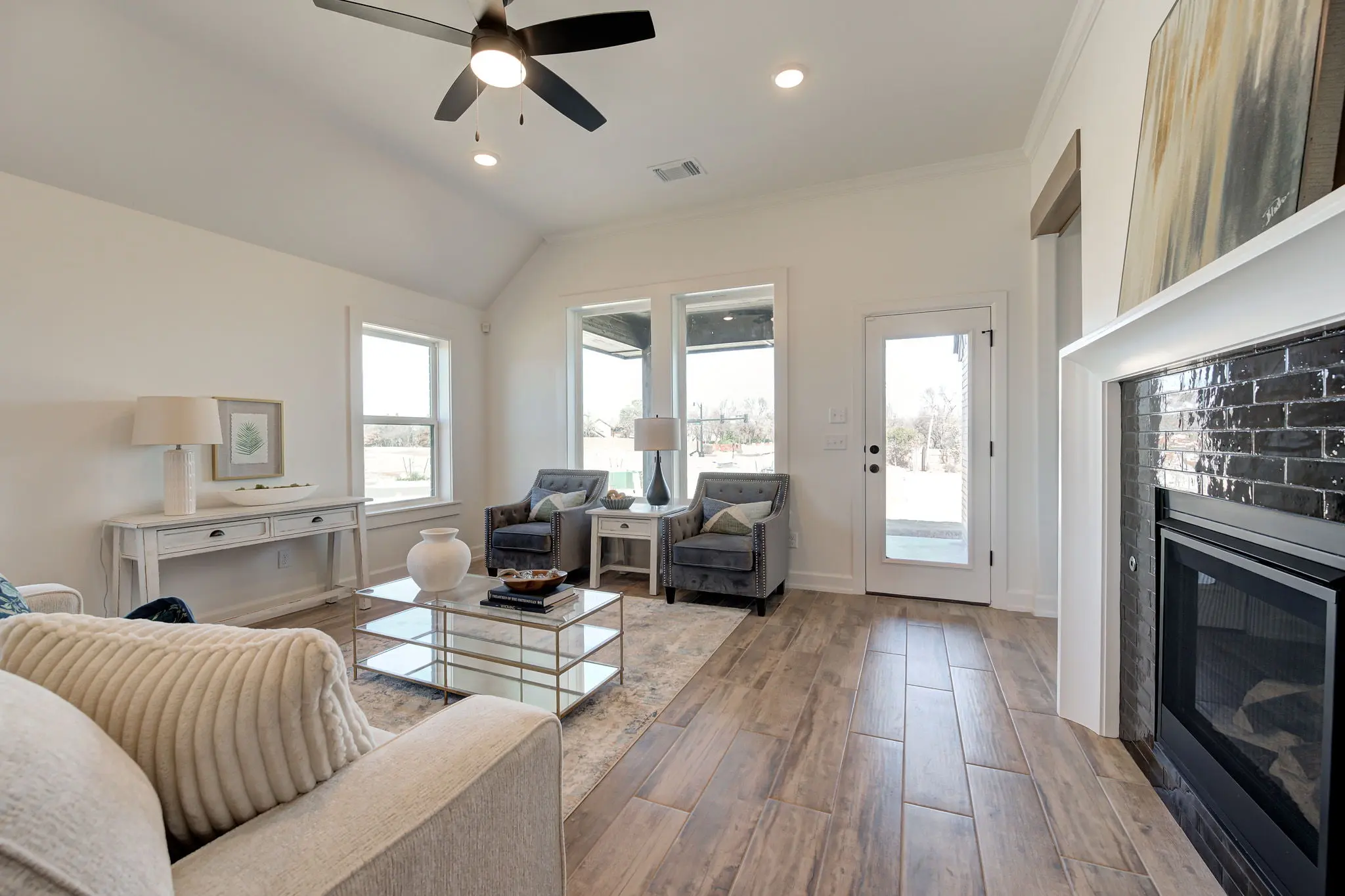 Example of Staged Boston floor plan - Features and Finishes may vary based on product availability