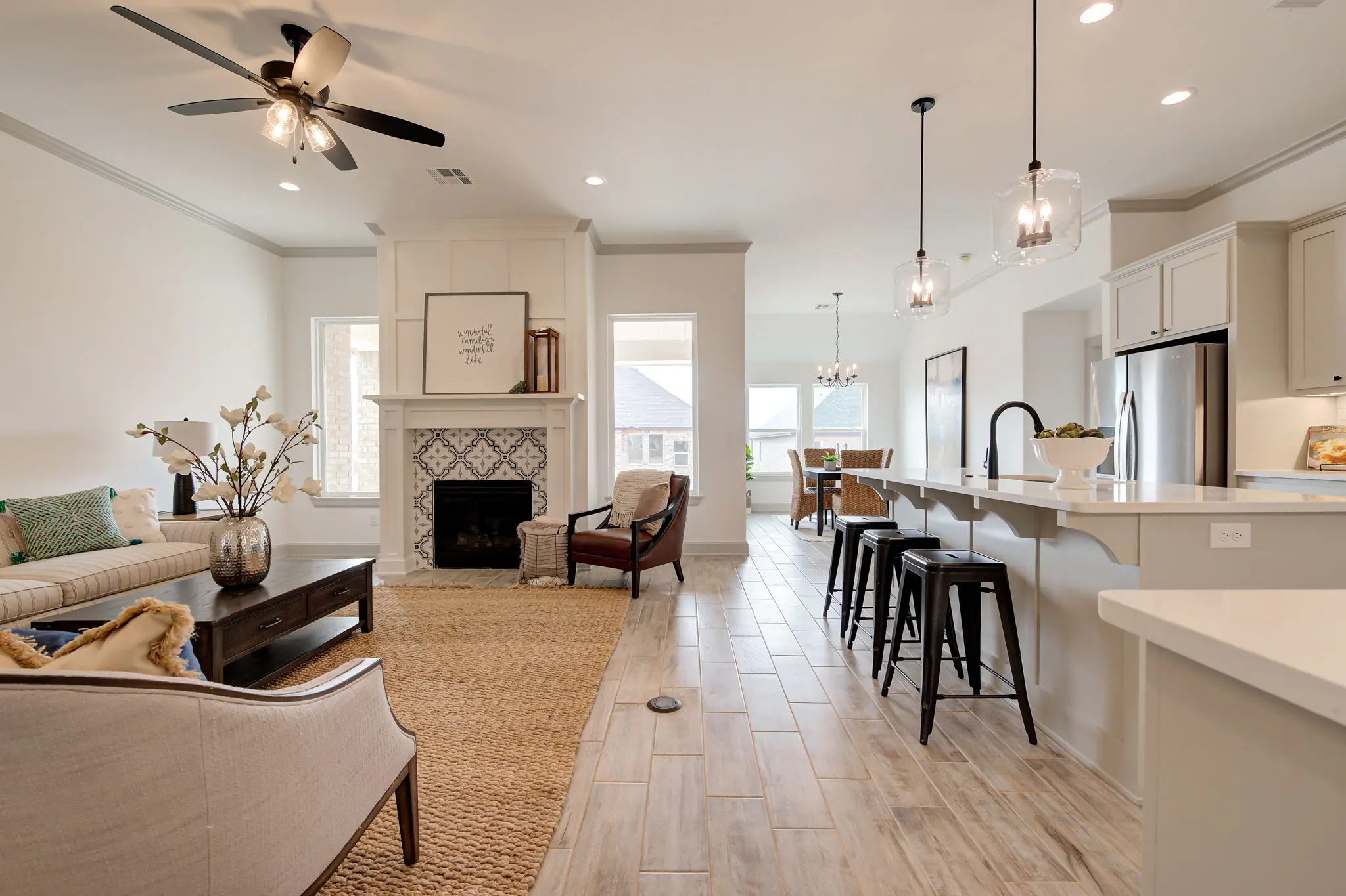 Example of staged Fenwick floor plan - Features and Finishes may vary based on product availability