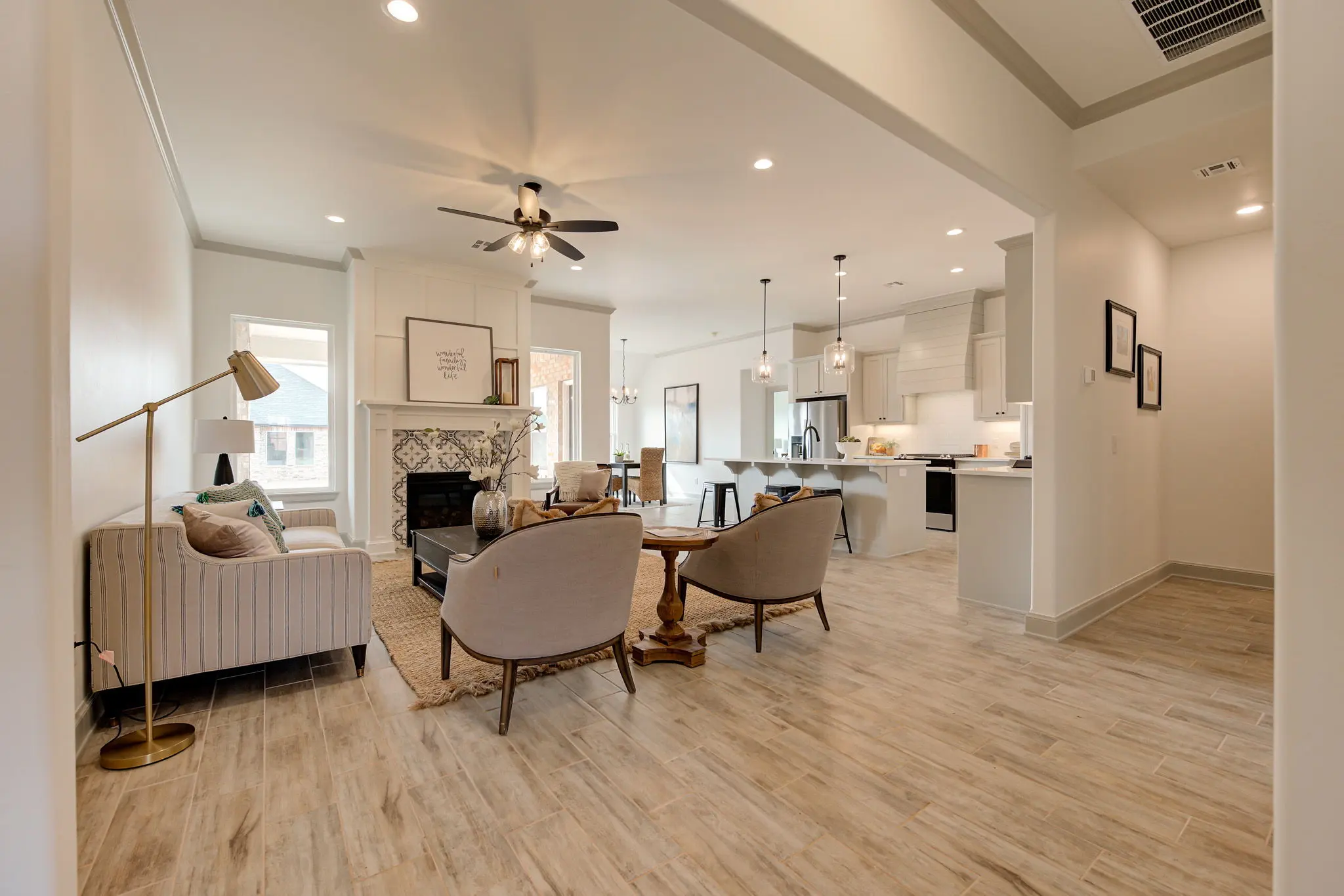 Example of staged Fenwick floor plan - Features and Finishes may vary based on product availability