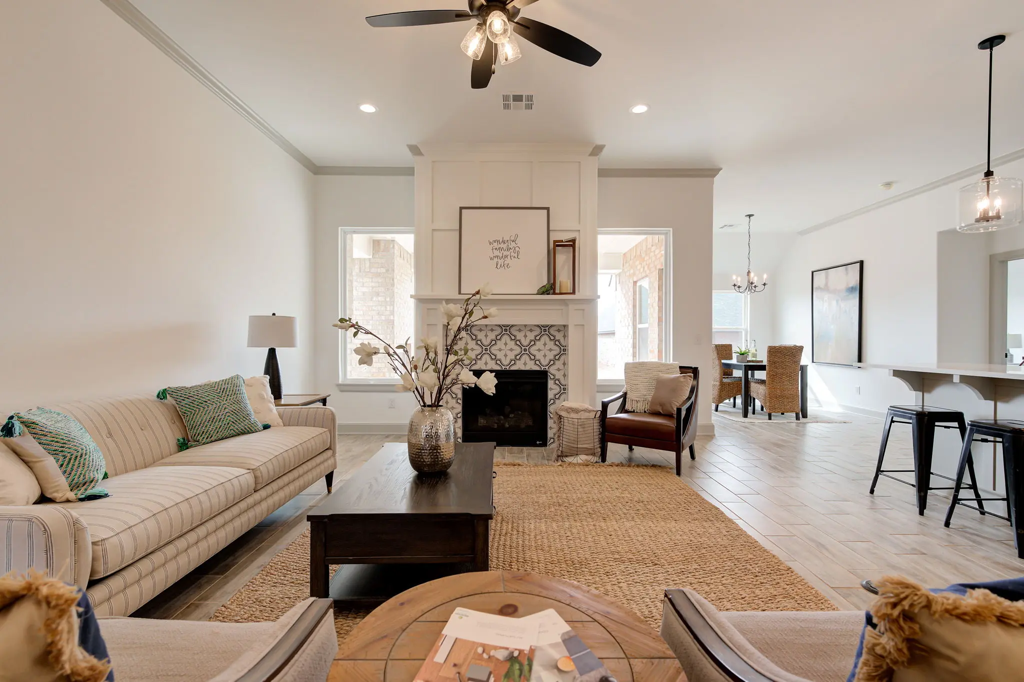 Example of staged Fenwick floor plan - Features and Finishes may vary based on product availability