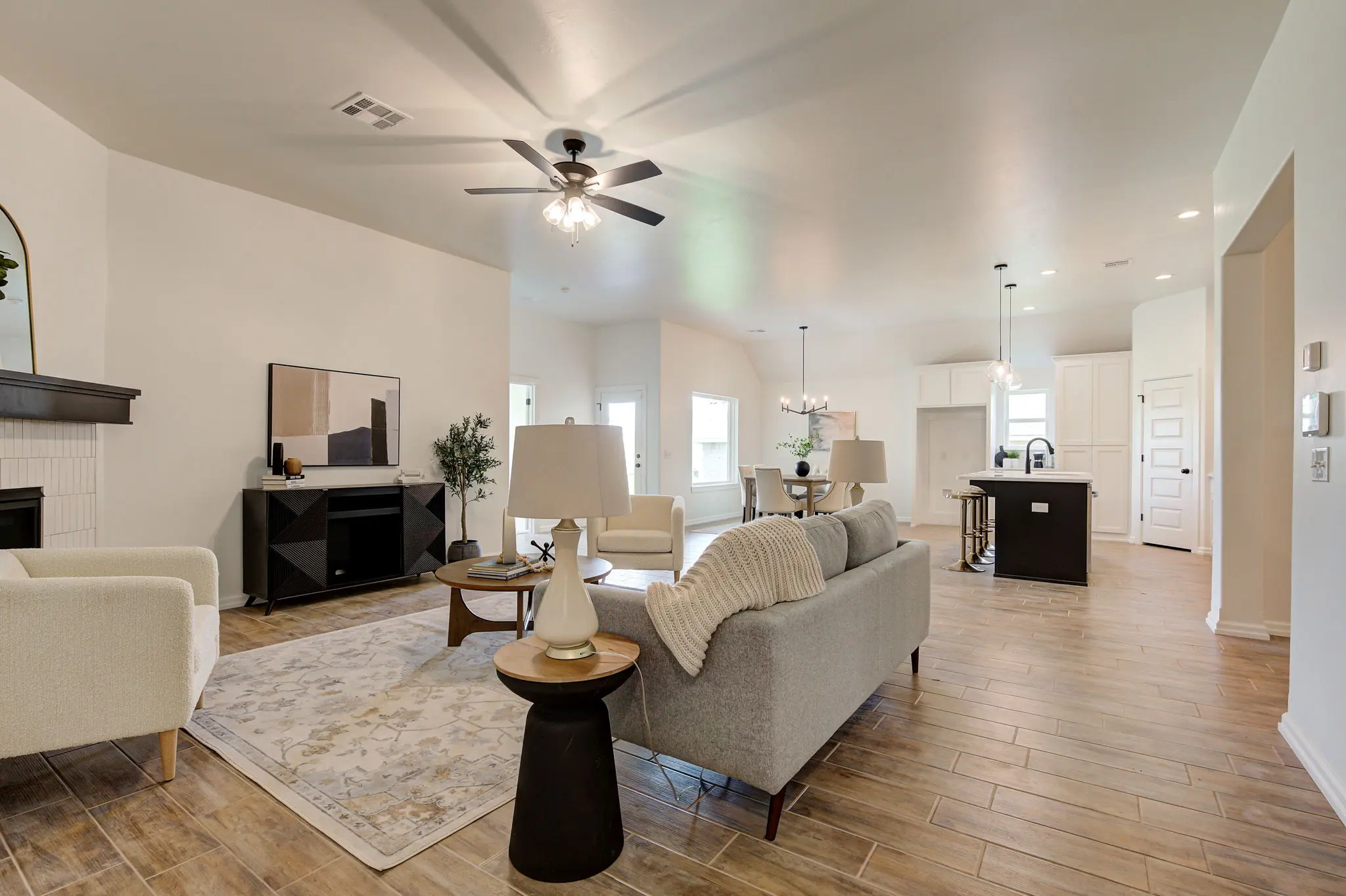 Example of staged Dover floor plan - Features and Finishes may vary based on product availability