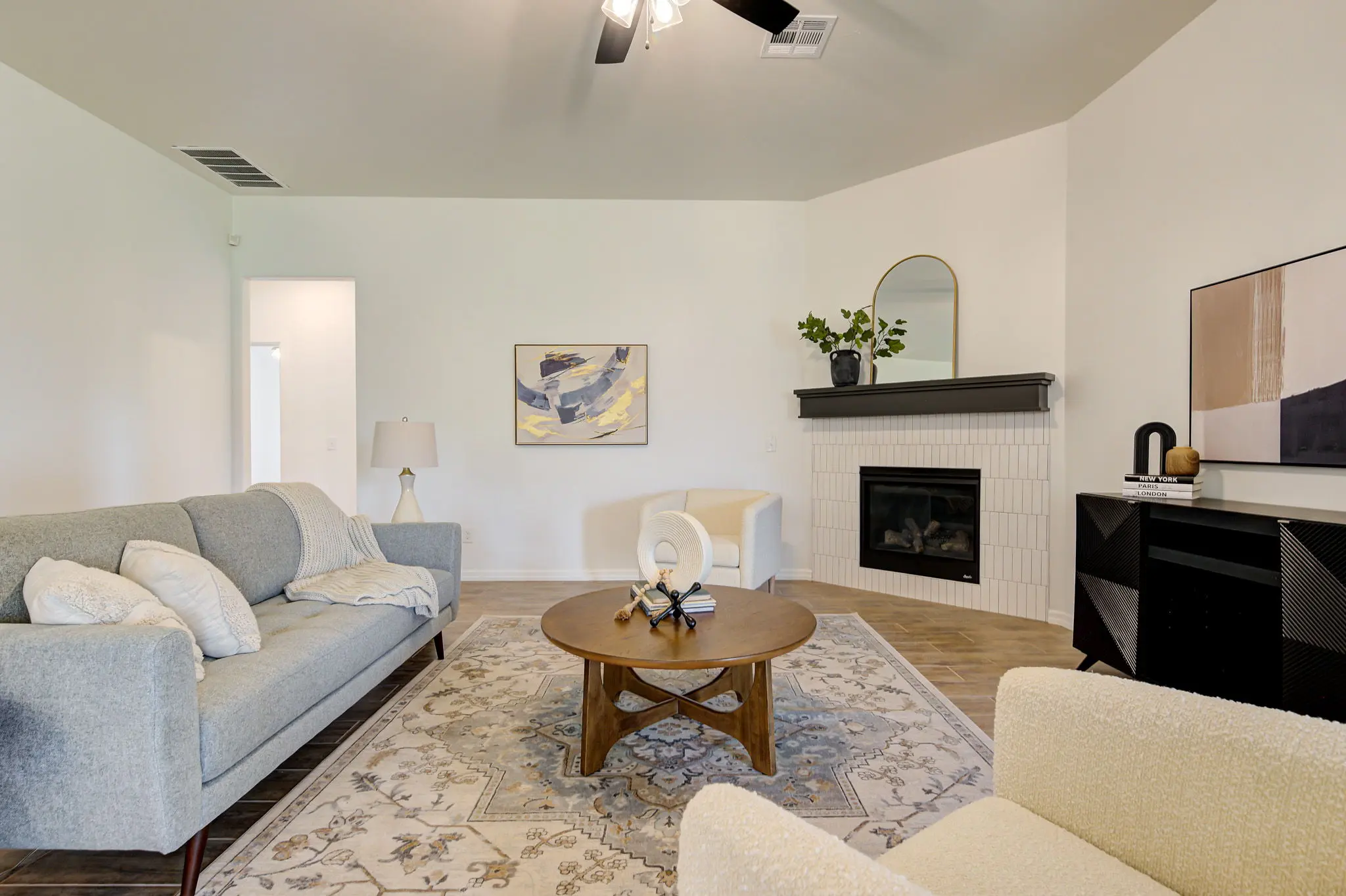 Example of staged Dover floor plan - Features and Finishes may vary based on product availability