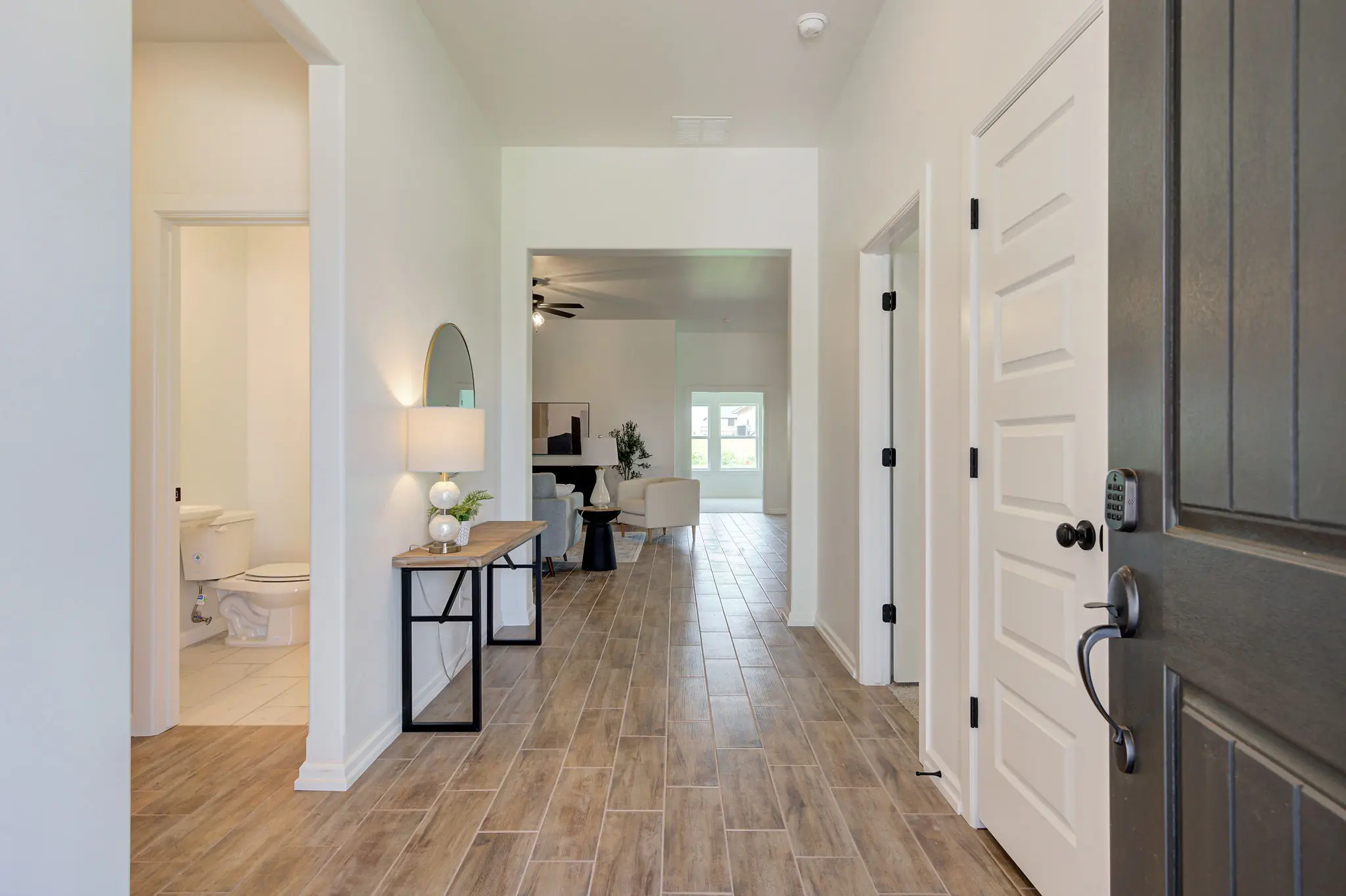 Example of staged Dover floor plan - Features and Finishes may vary based on product availability