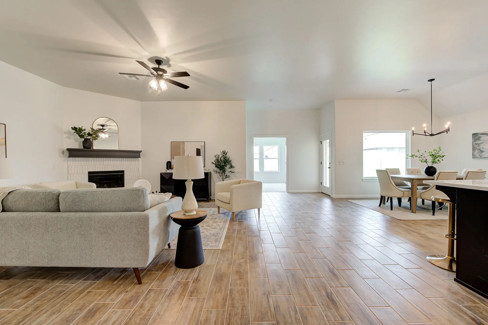 Example of staged Dover floor plan - Features and Finishes may vary based on product availability