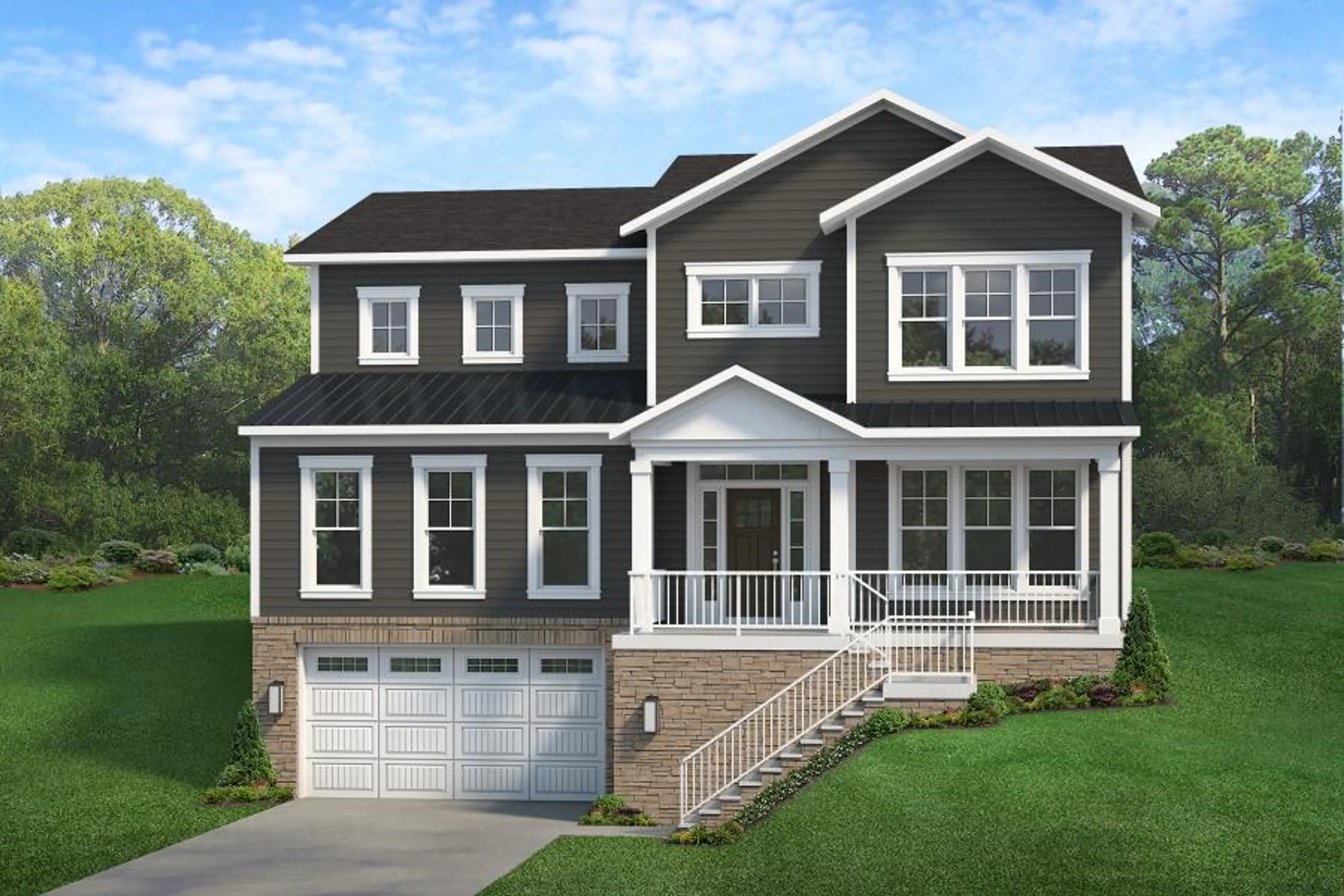 L with Integral Garage