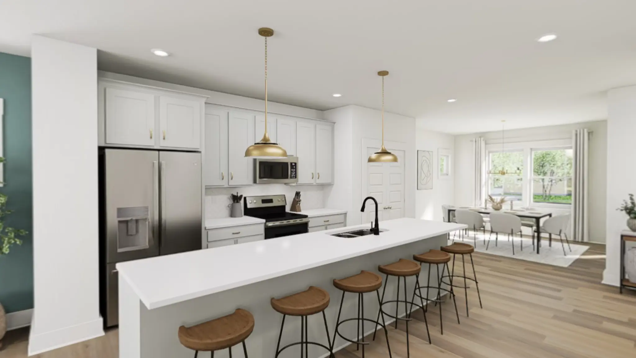 Kitchen - Shown with Sconset Walk Interior Package *virtual rendering