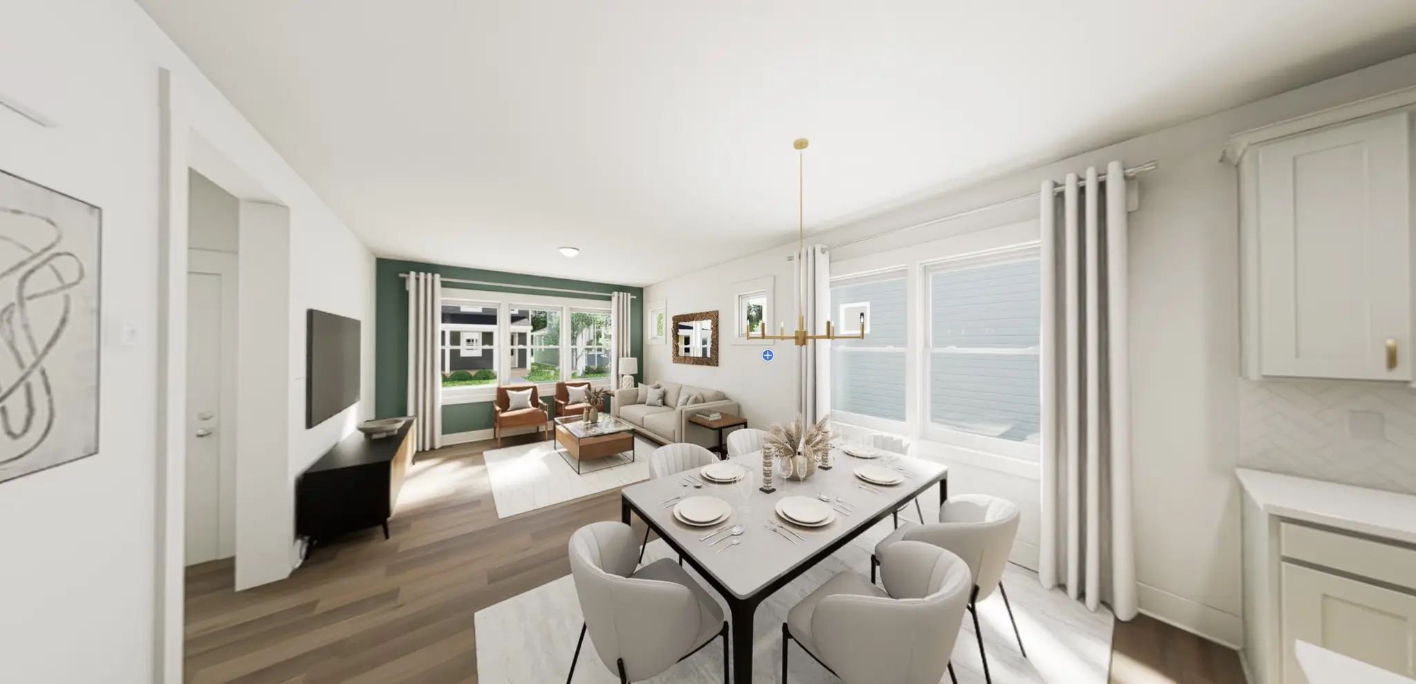 Kitchen to Family Room