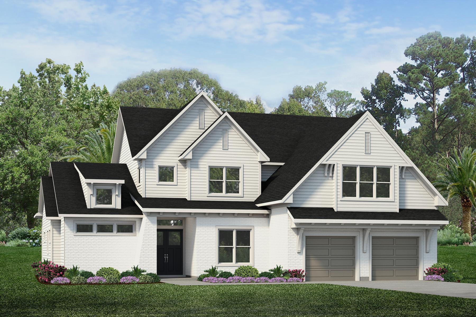 Modern Farmhouse with Library