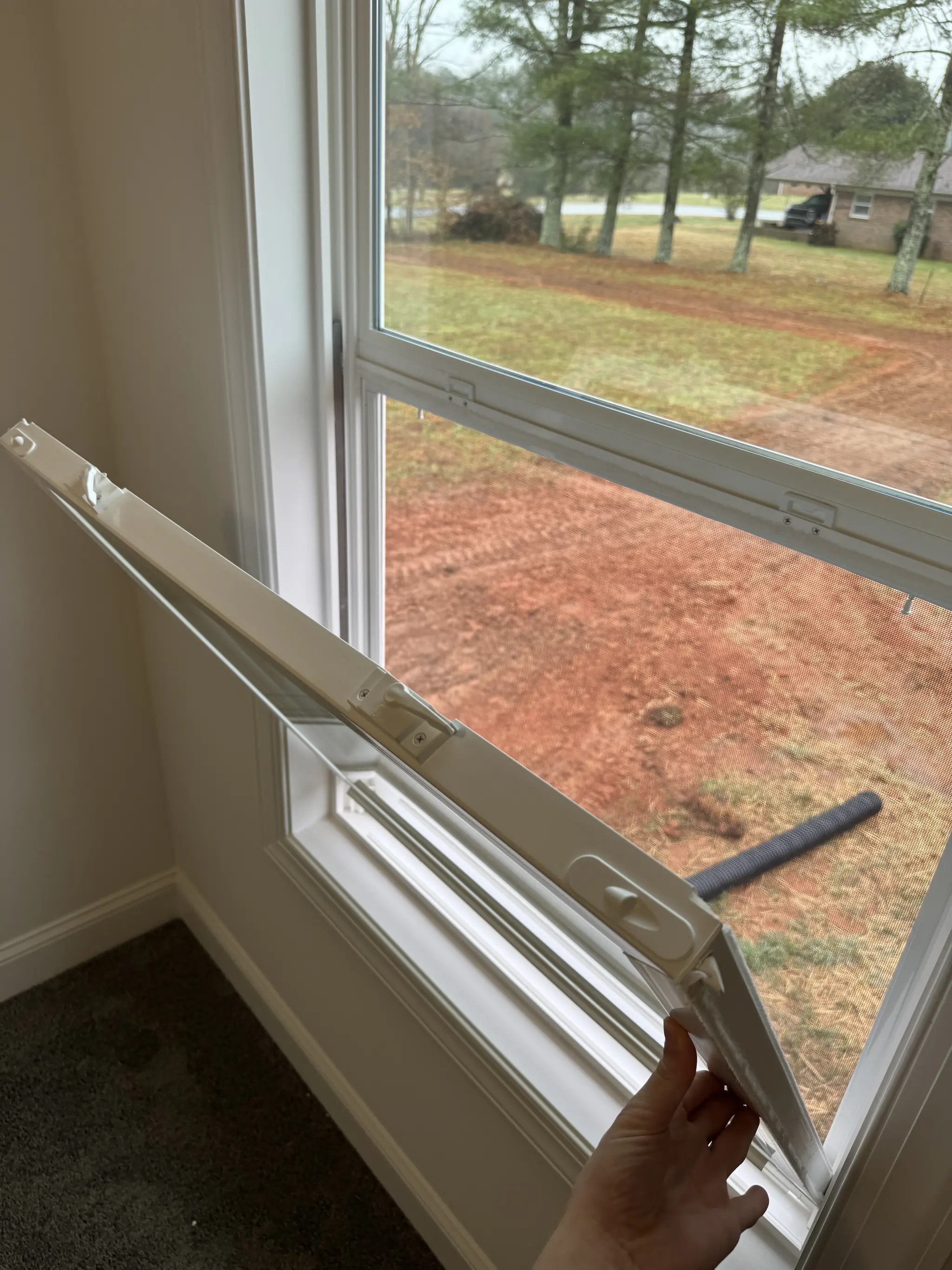Single Hung Windows with Tip Out Feature for Easy Cleaning