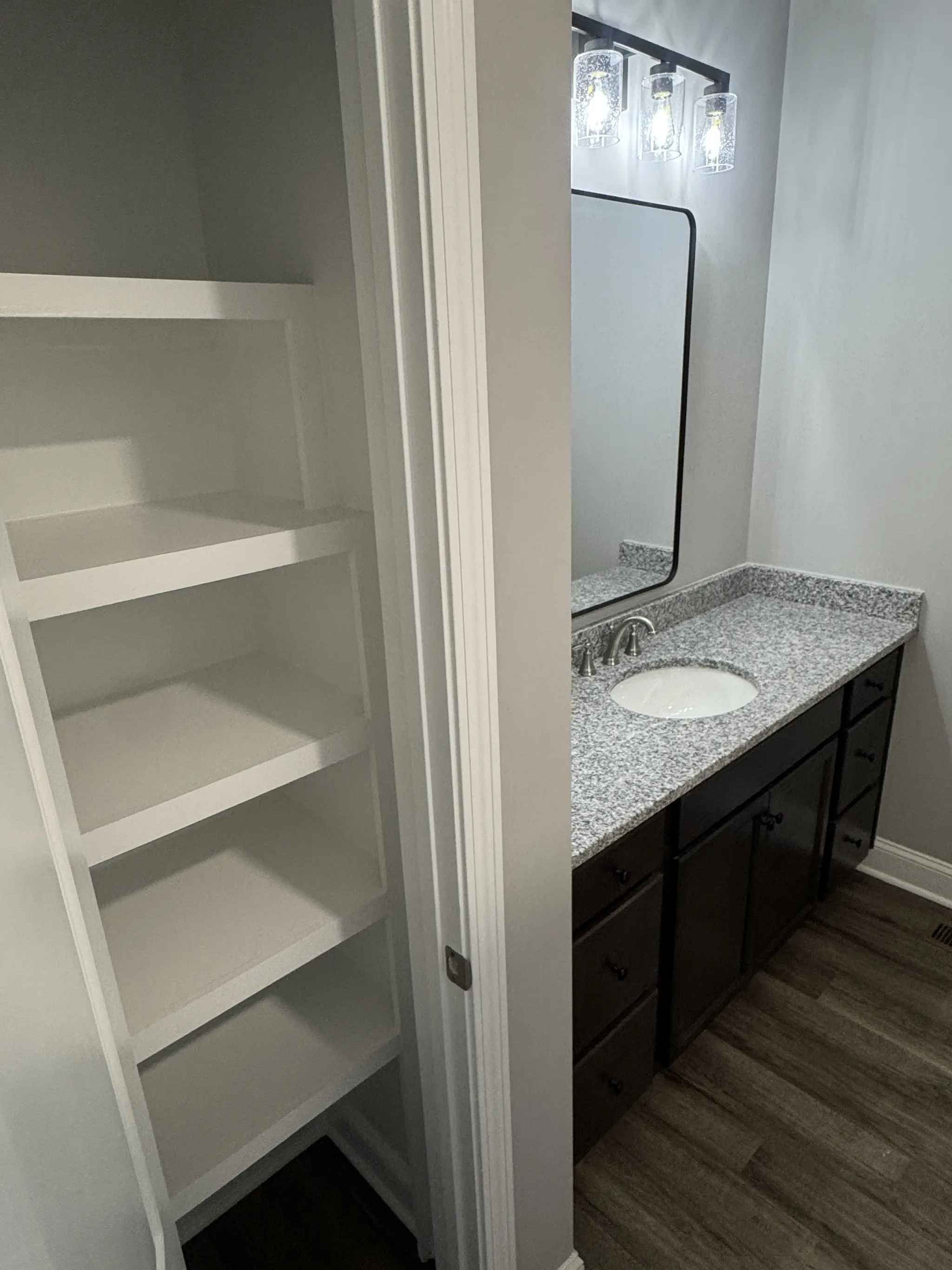 Master Suite Features Large Linen Closet with Ample Storage